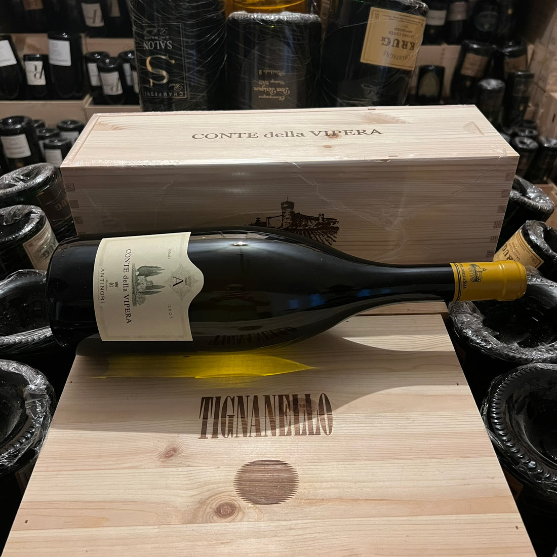 Conte della Vipera 2023 Magnum in Cassa Legno Castello della Sala Marchesi Antinori