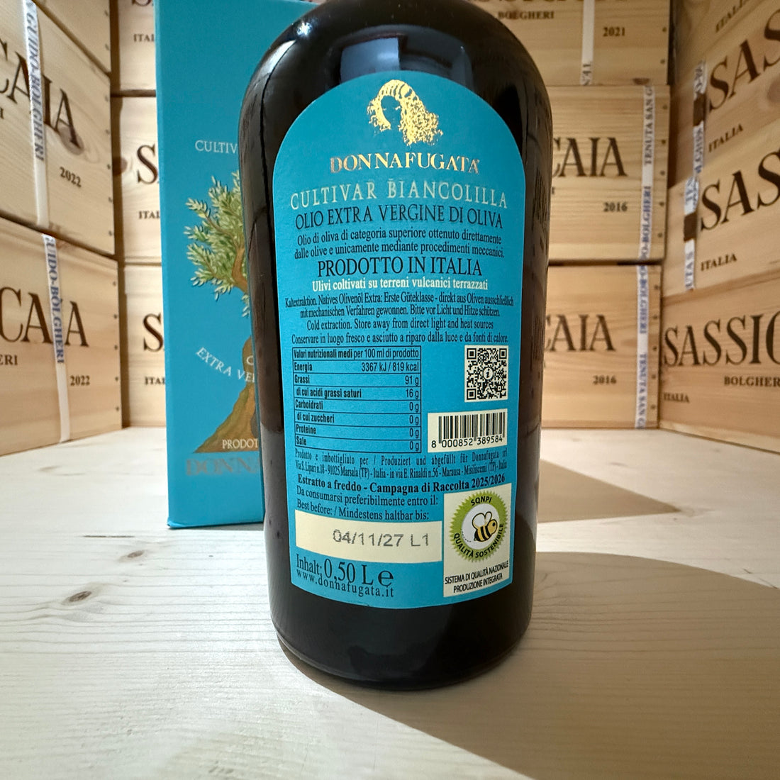 Donnafugata Biancolilla Olio EVO 2025/2026 - 500ml Astucciato