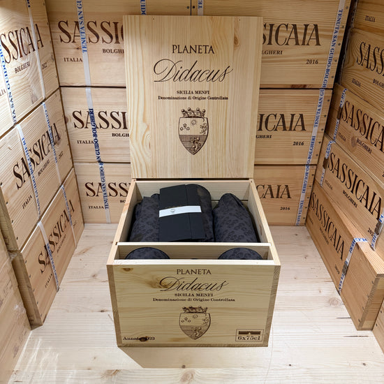 Didacus Chardonnay 2023 Planeta Menfi DOC - Cassa Legno 6 Bottiglie