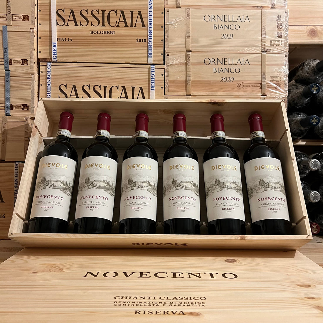 Dievole Chianti Classico DOCG Riserva Novecento 2021 - Cassa Legno 6 Bottiglie