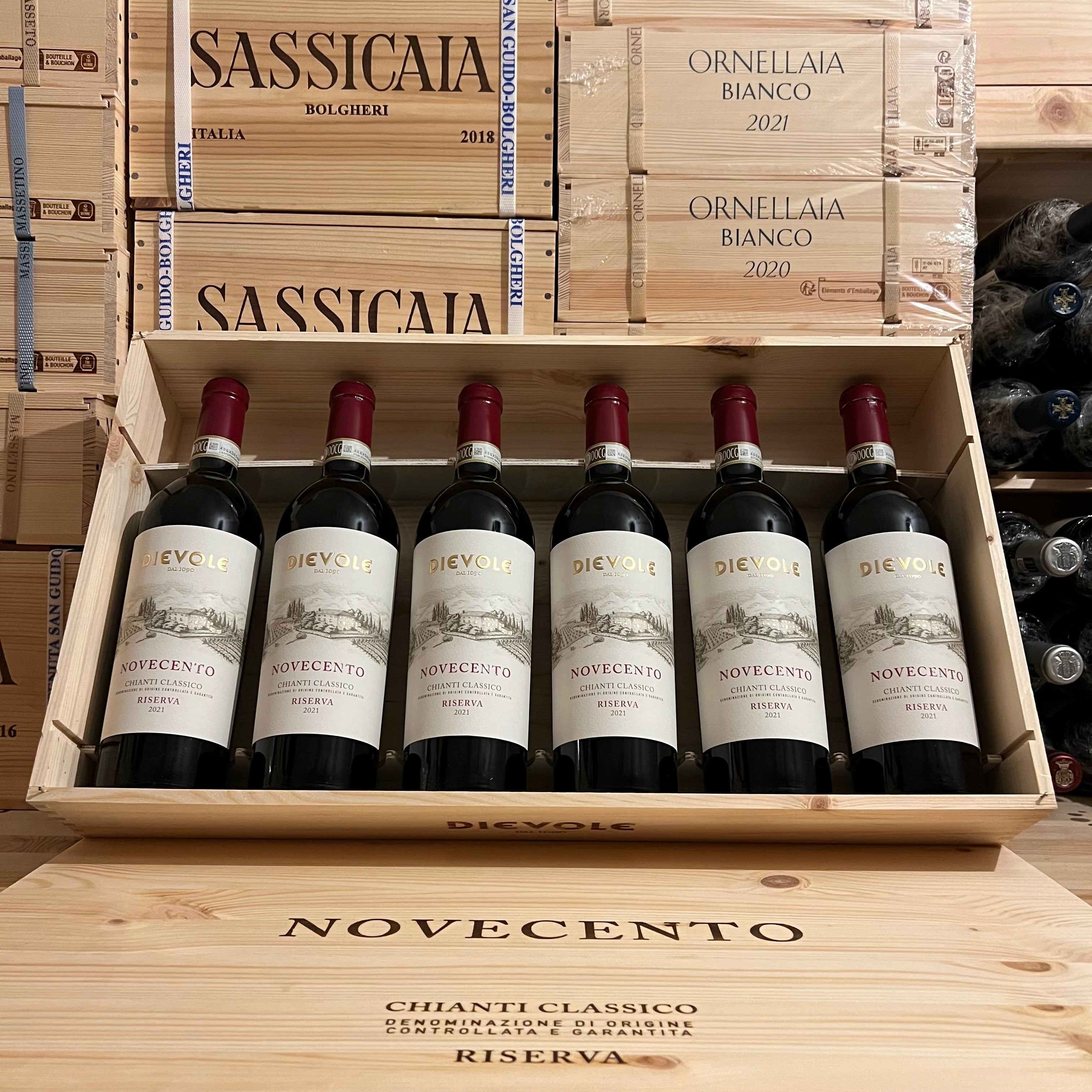Dievole Chianti Classico DOCG Riserva Novecento 2021 - Cassa Legno 6 Bottiglie