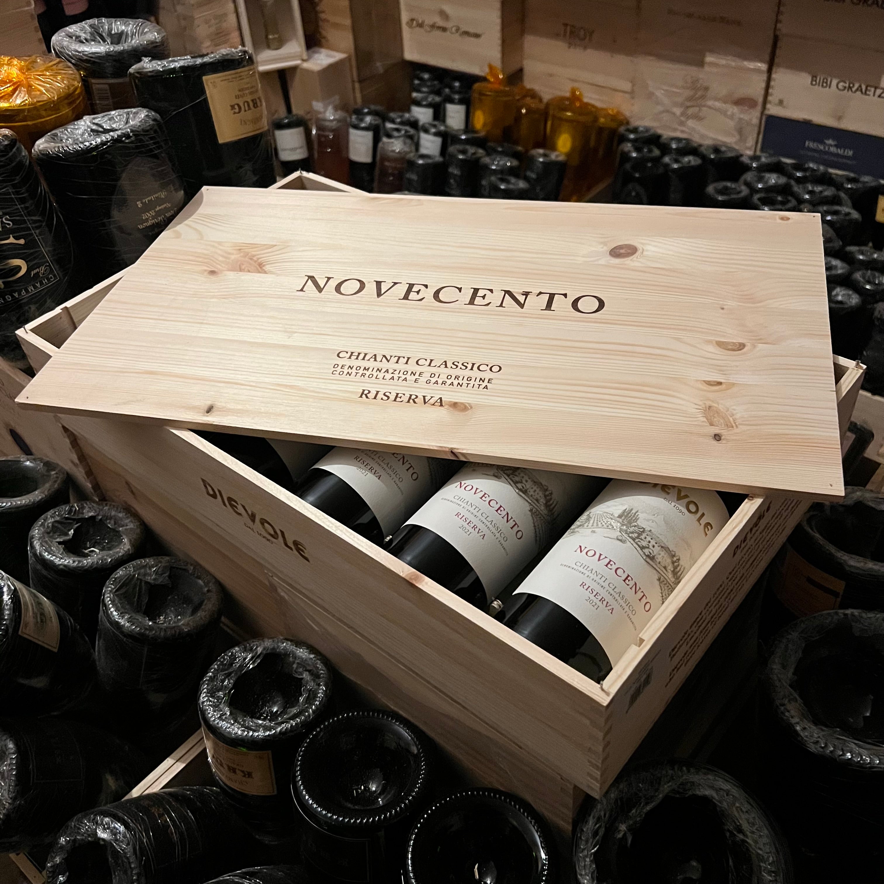 Dievole Chianti Classico DOCG Riserva Novecento 2021 - Cassa Legno 6 Bottiglie