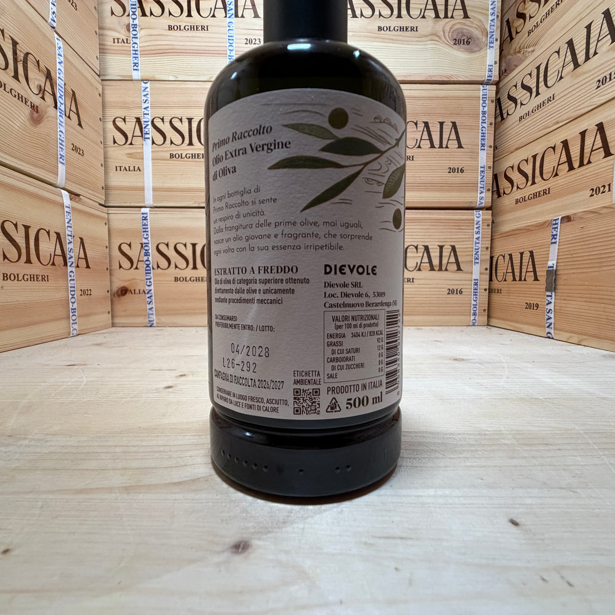 Dievole Primo Raccolto 2026/2027 - Olio Extravergine di Oliva 500ml