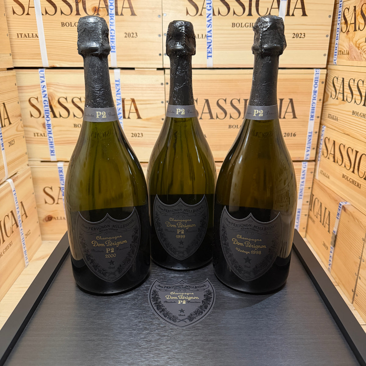 Dom Perignon P2 Trilogy Vertical Set 2000 - 1999 - 1998