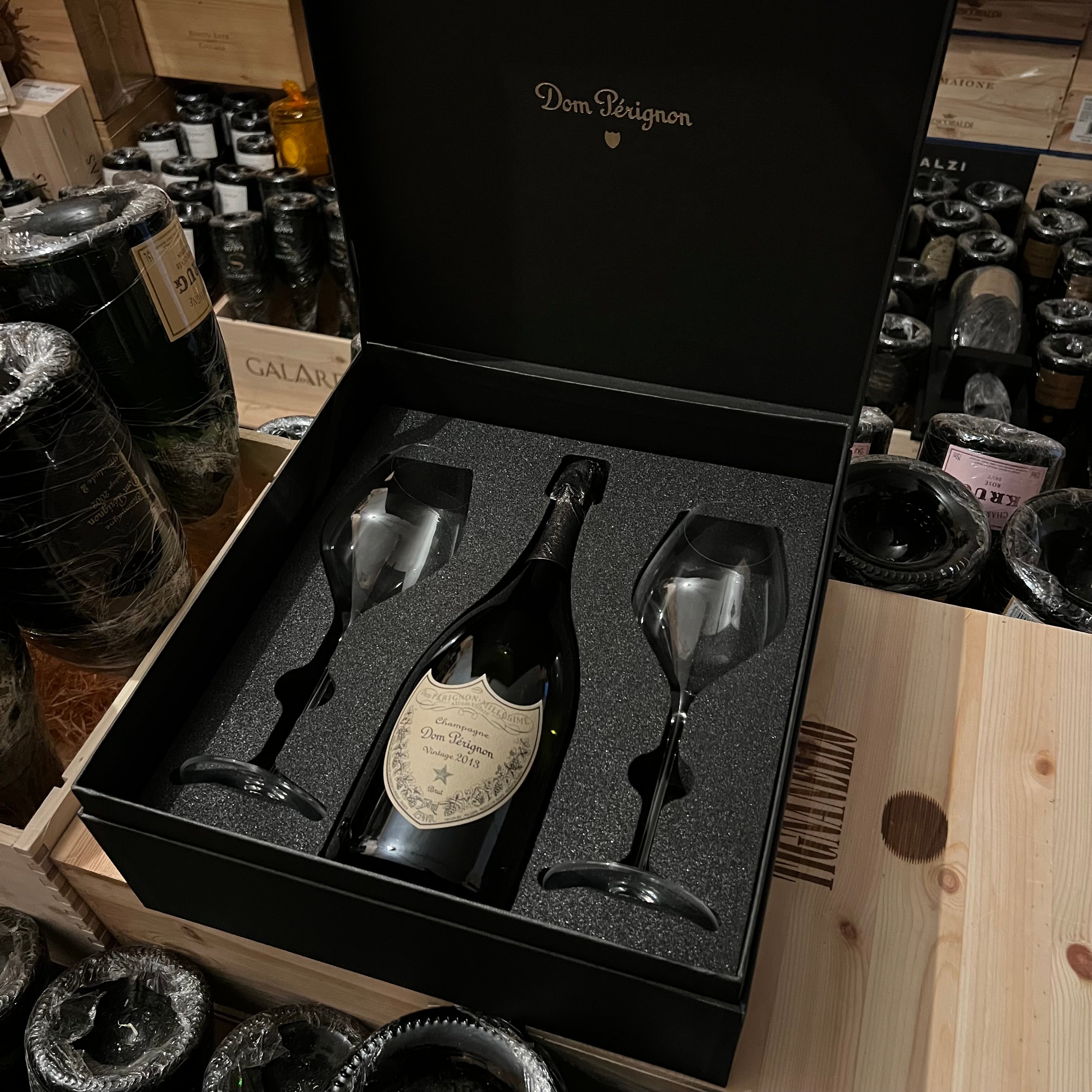 Dom Perignon Vintage 2013 - Cofanetto con 2 Calici Riedel
