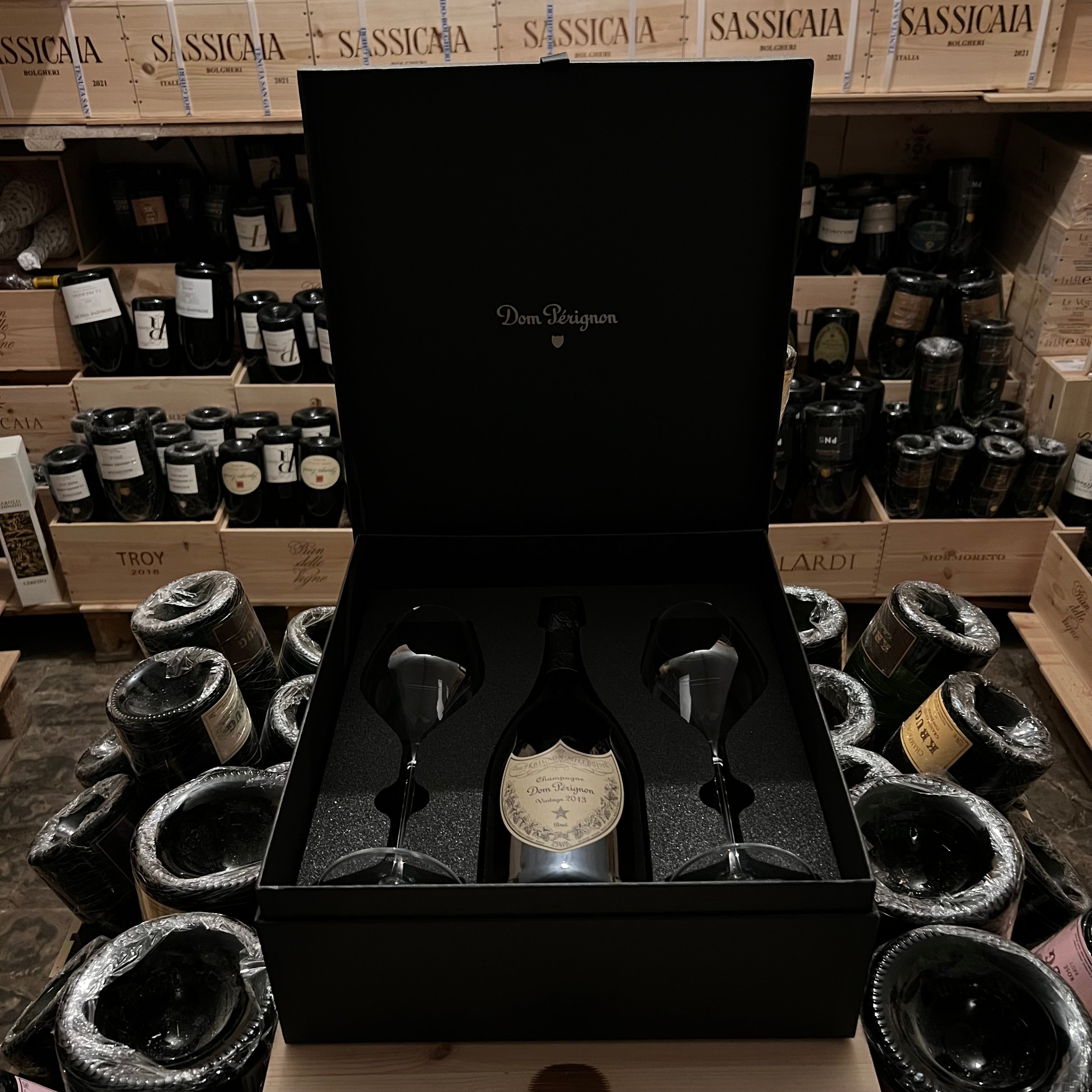 Dom Perignon Vintage 2013 - Cofanetto con 2 Calici Riedel