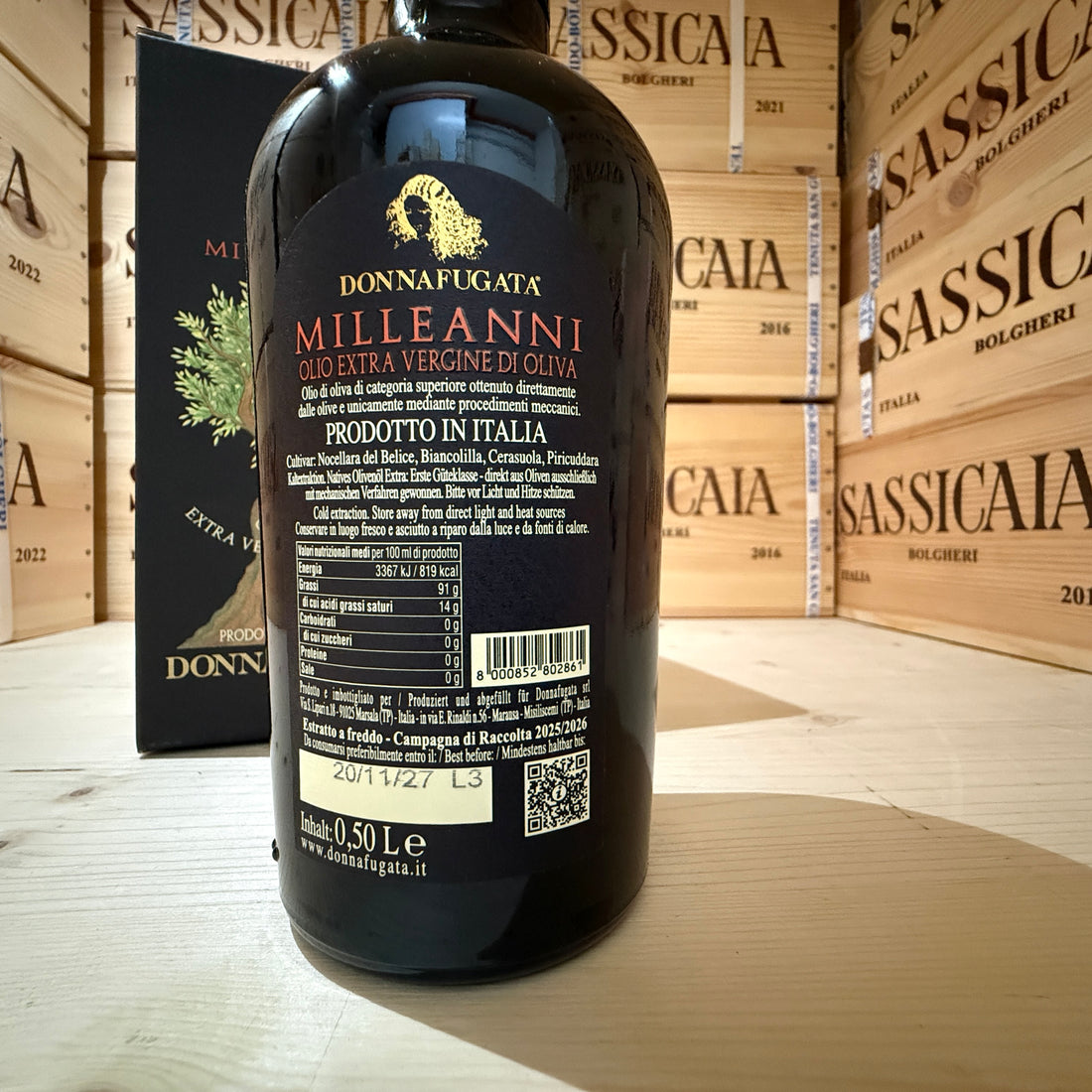 Donnafugata Milleanni Olio EVO 2025/2026 - 500ml Astucciato