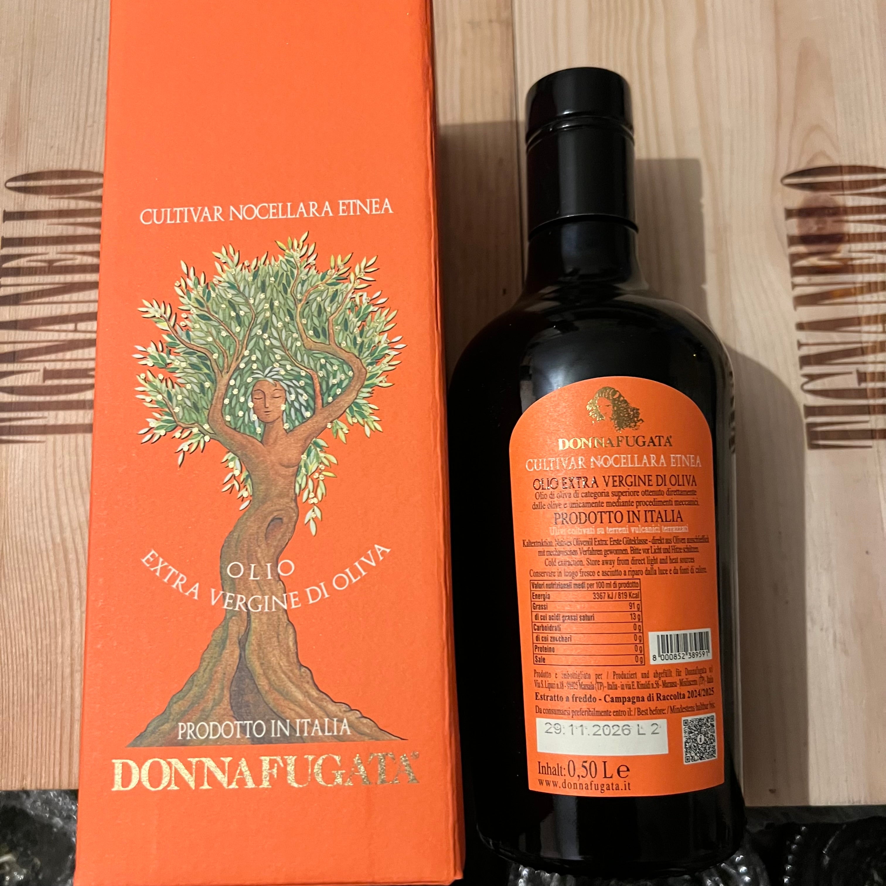 Donnafugata Nocellara Etnea Olio EVO 2024/2025 Astucciato 0,5 l