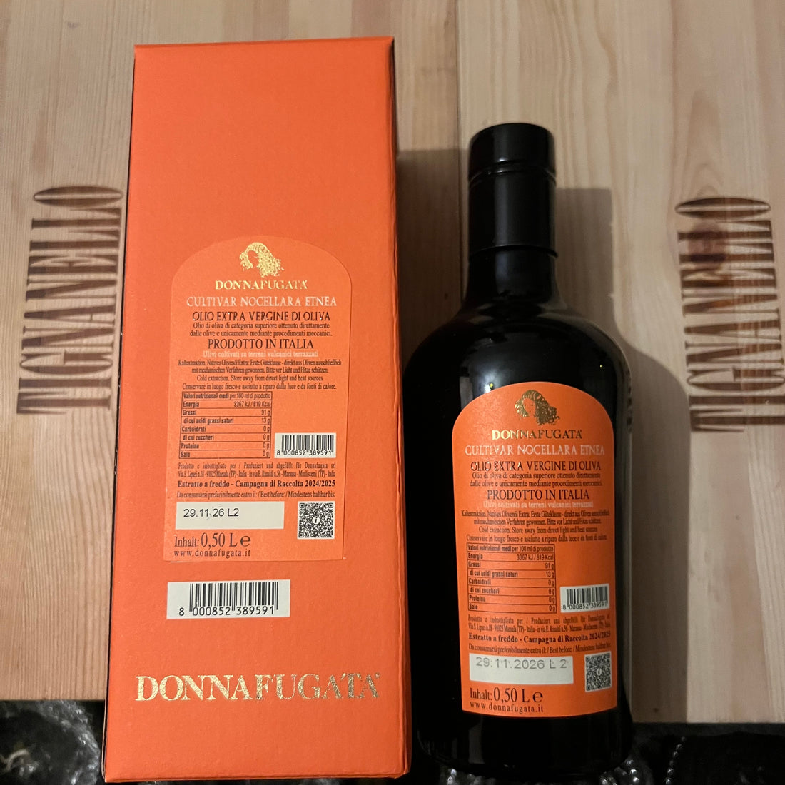 Donnafugata Nocellara Etnea Olio EVO 2024/2025 Astucciato 0,5 l