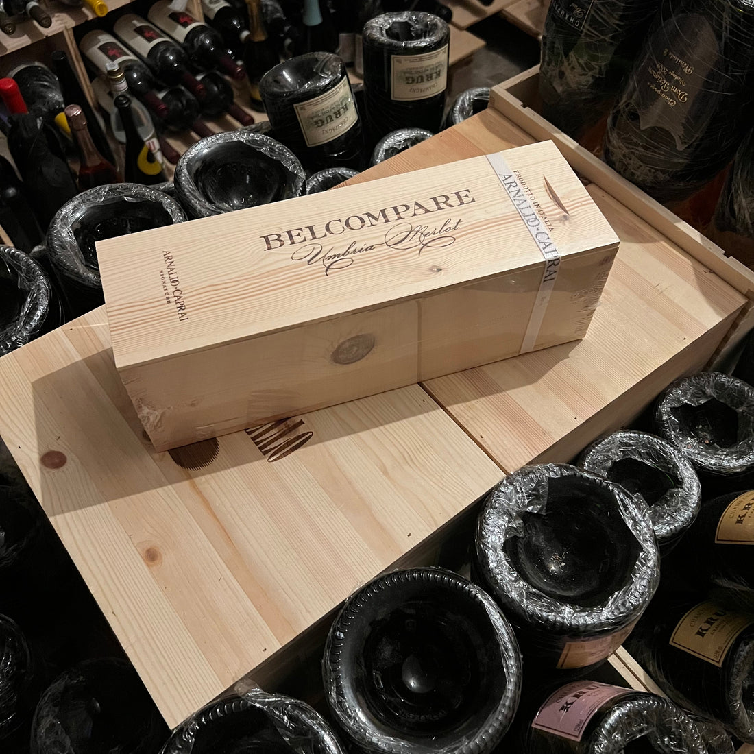 Belcompare 2019 Merlot Arnaldo Caprai in Cassa Legno