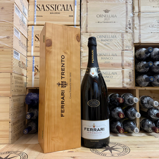 Ferrari Gran Cuvee 2018 Jeroboam in Cassa Legno