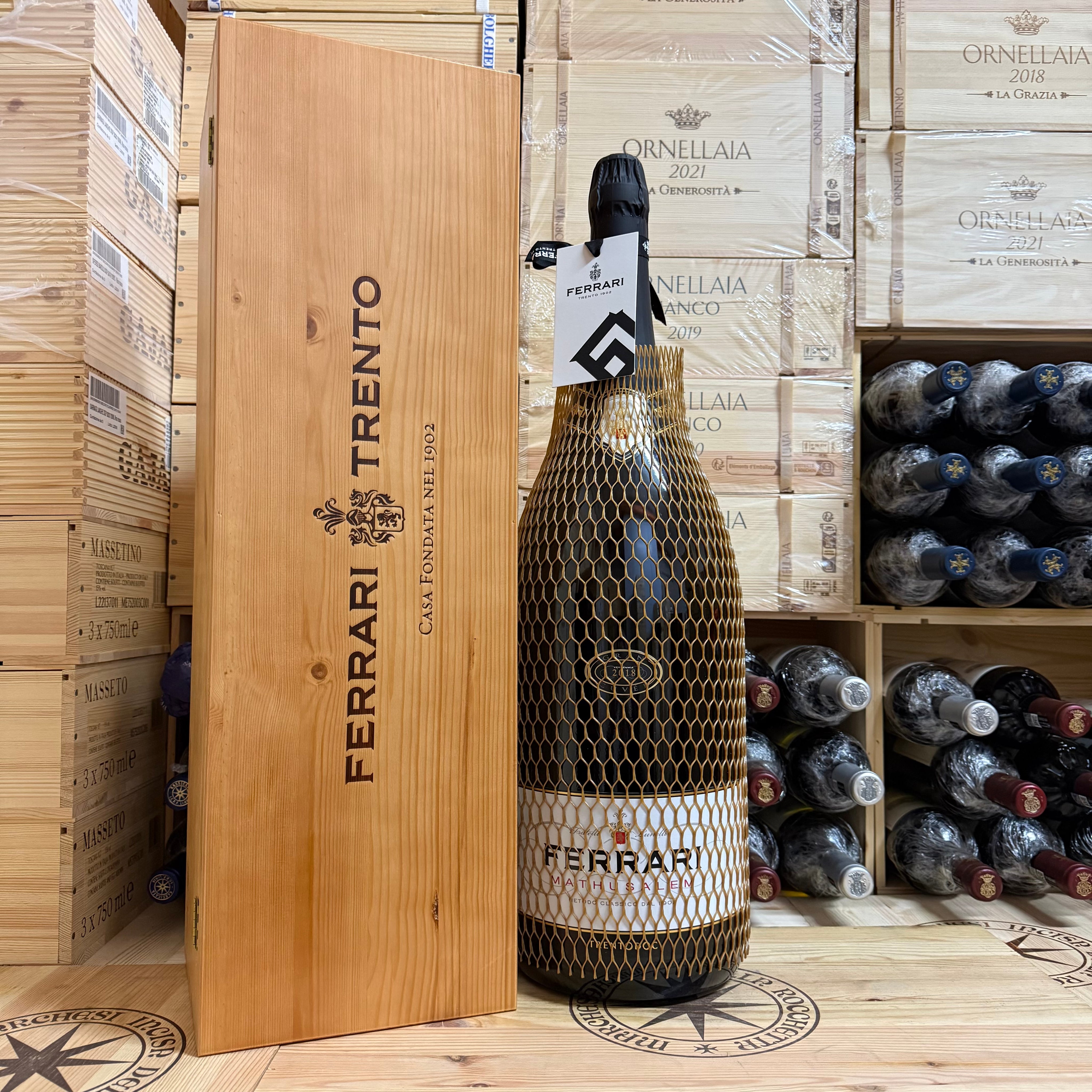 Ferrari Gran Cuvee 2018 Mathusalem in Cassa Legno