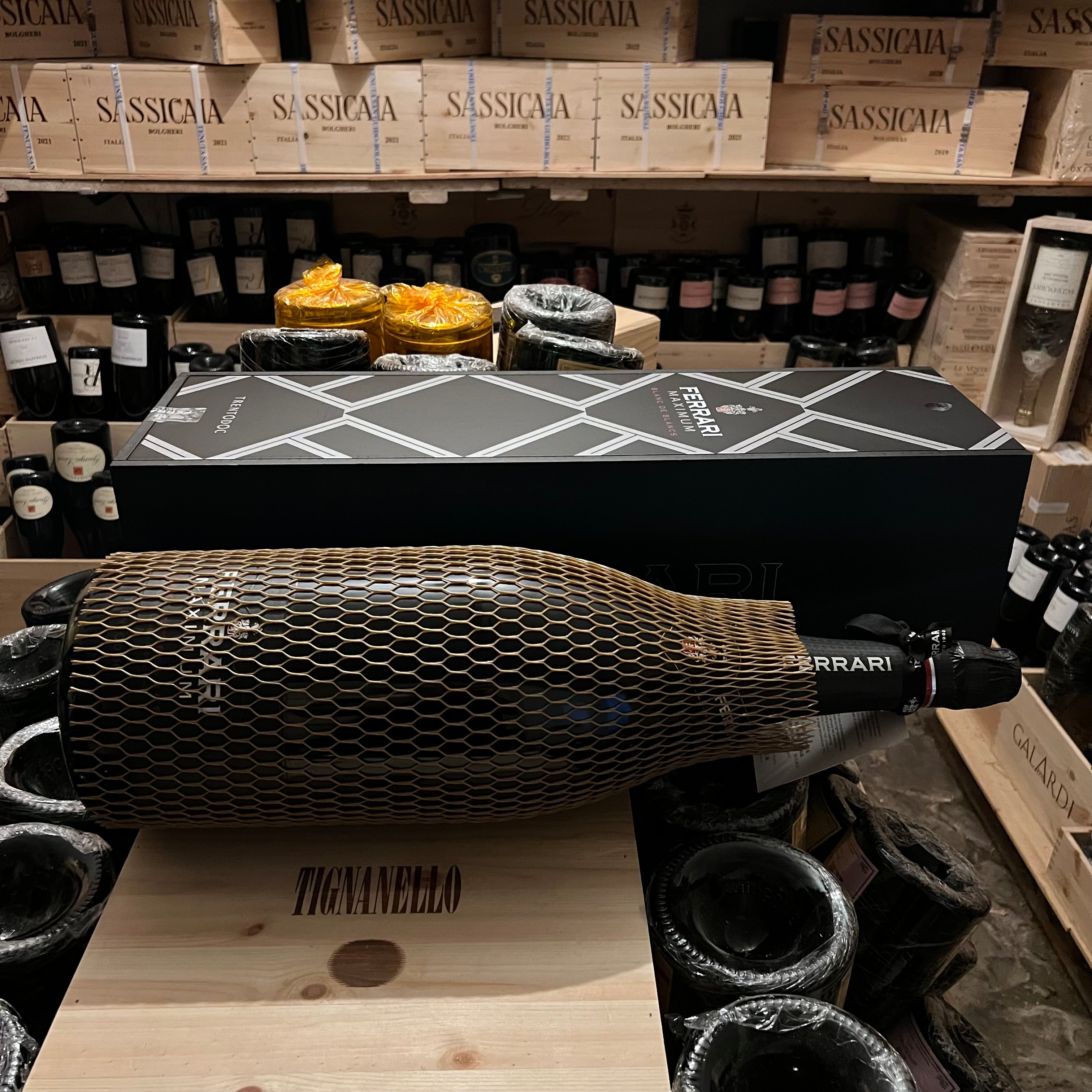 Ferrari Maximum Blanc de Blancs Mathusalem in Cassa Legno - 6 Litri