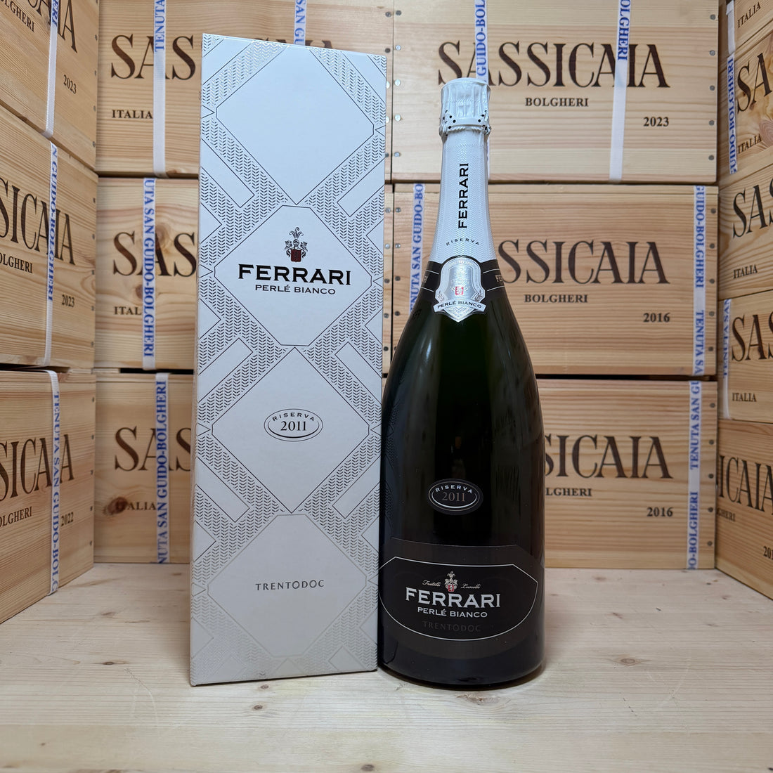 Ferrari Perlè Bianco Riserva 2011 Magnum Astucciato