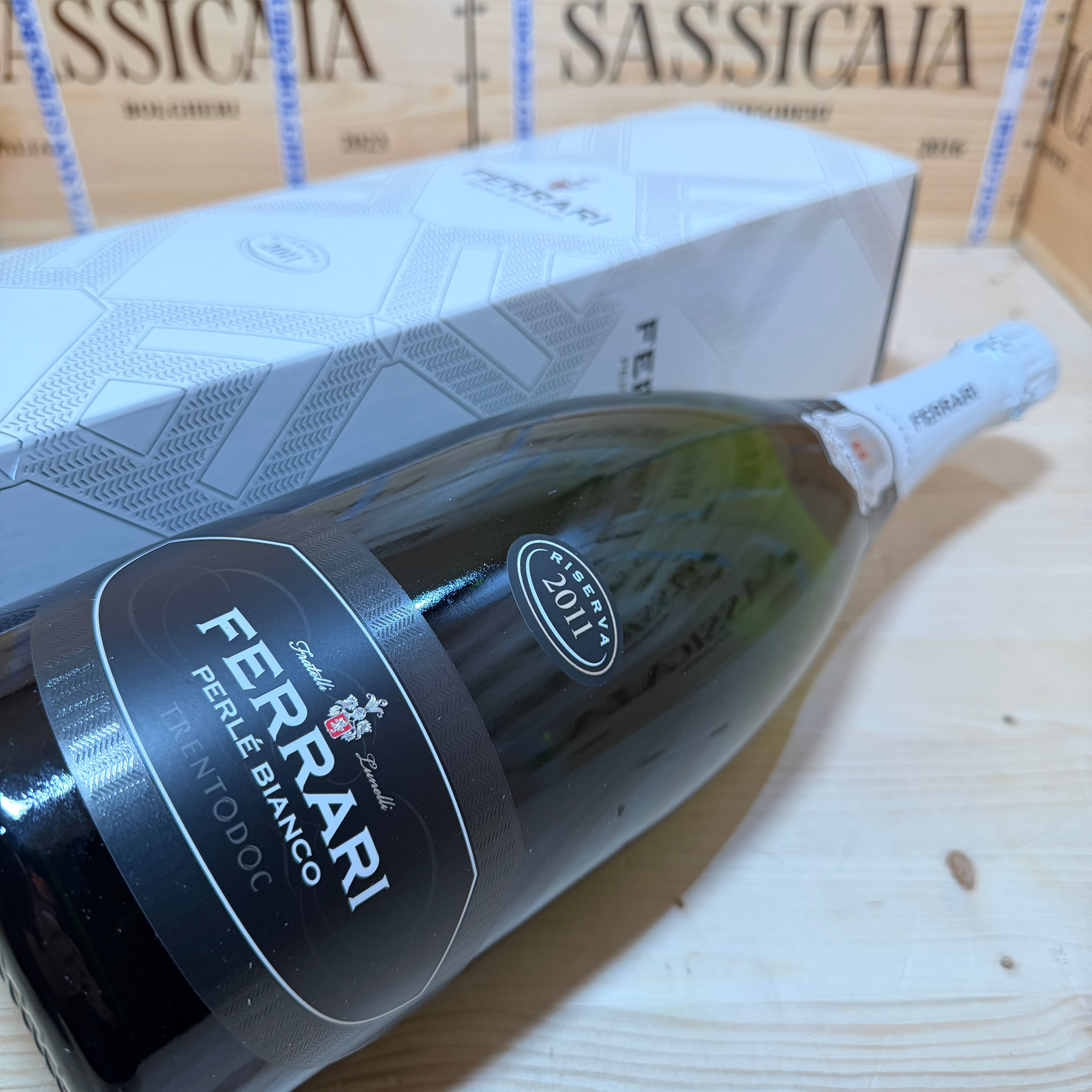 Ferrari Perlè Bianco Riserva 2011 Magnum Astucciato