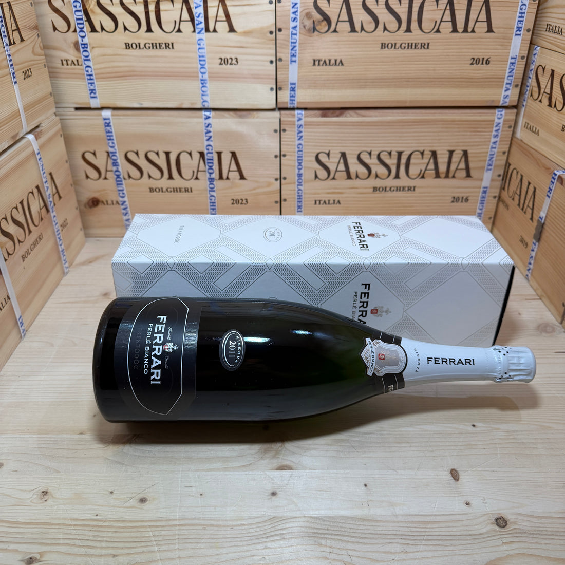 Ferrari Perlè Bianco Riserva 2011 Magnum Astucciato