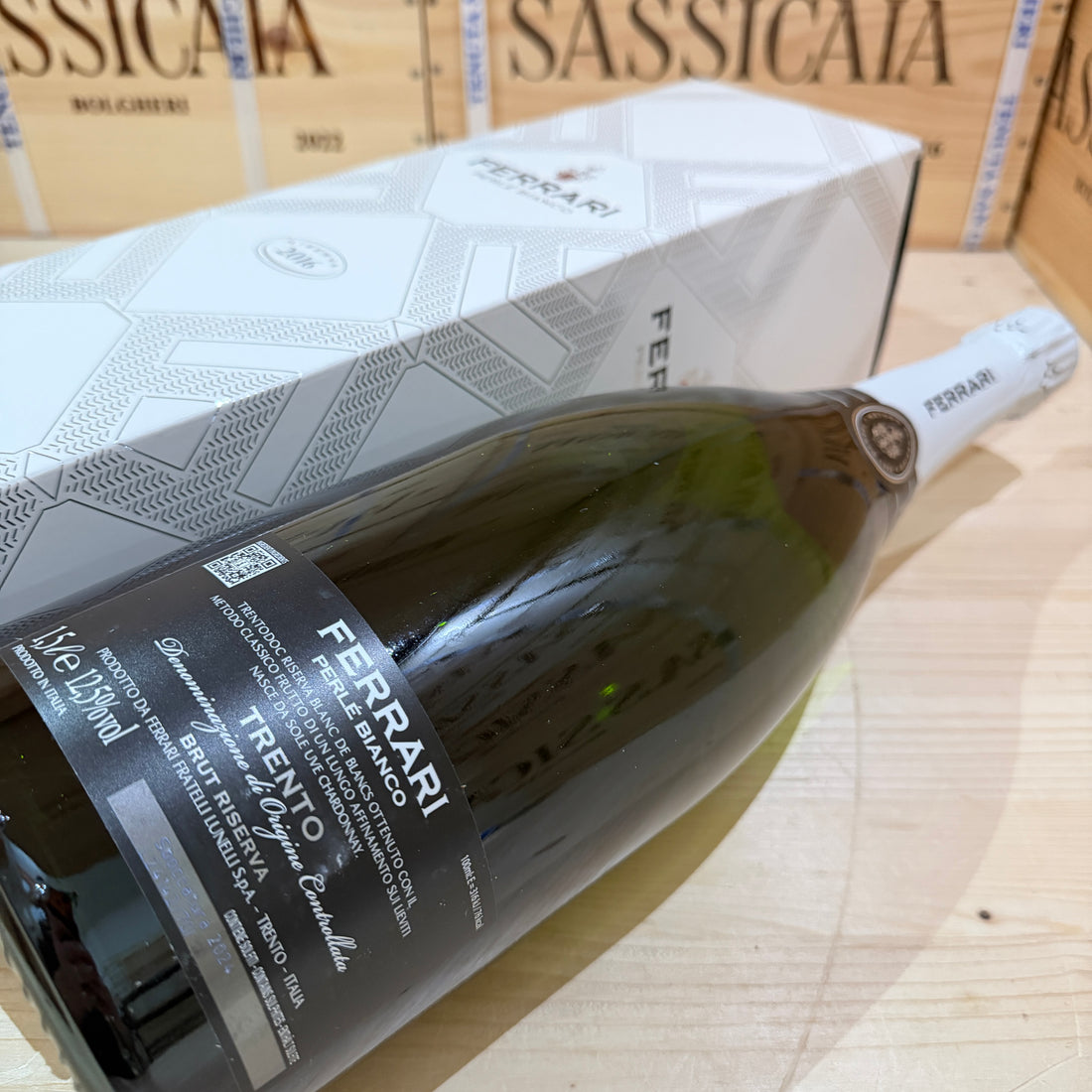 Ferrari Perle Bianco Riserva 2016 Magnum Astucciato
