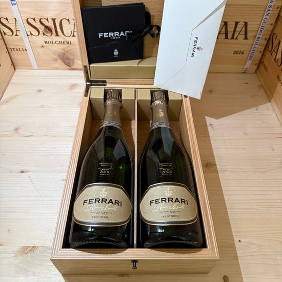 Ferrari Riserva Lunelli 2006 Sboccatura Recente - Cassa Legno 2 Bottiglie Release 2025