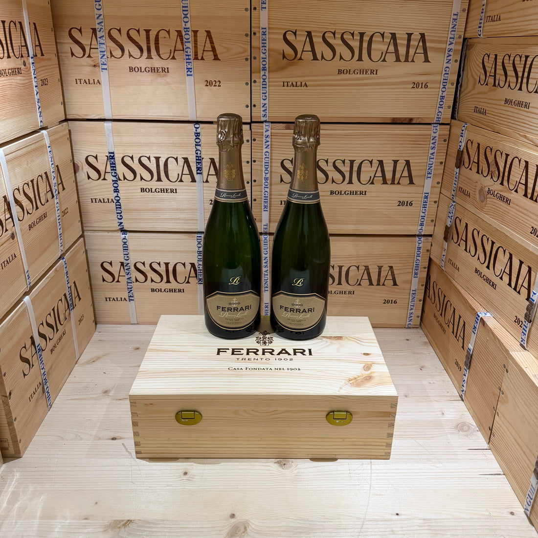 Ferrari Riserva Lunelli 2009 - Cassa Legno 2 Bottiglie - Release 2026