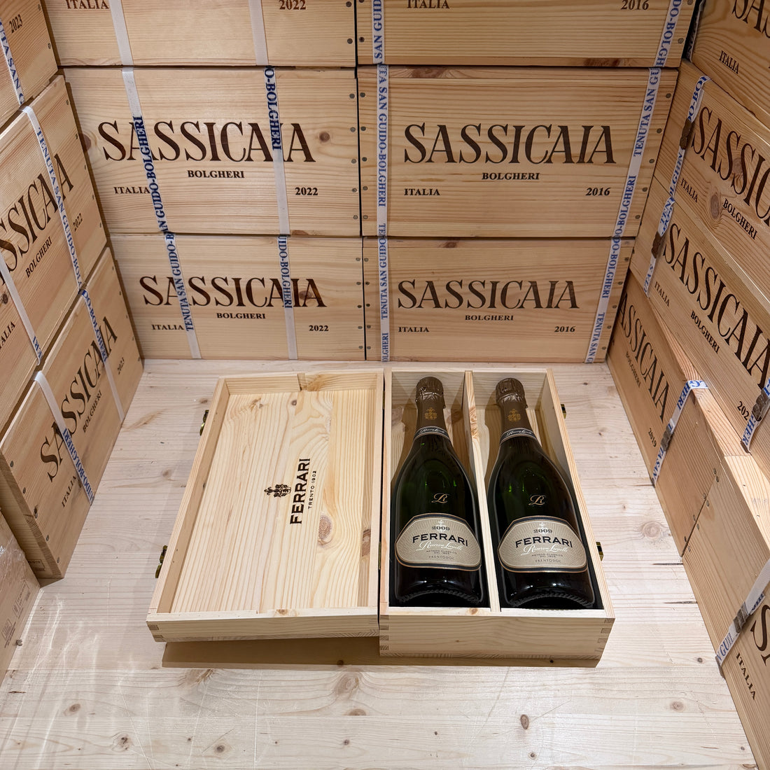 Ferrari Riserva Lunelli 2009 - Cassa Legno 2 Bottiglie - Release 2026