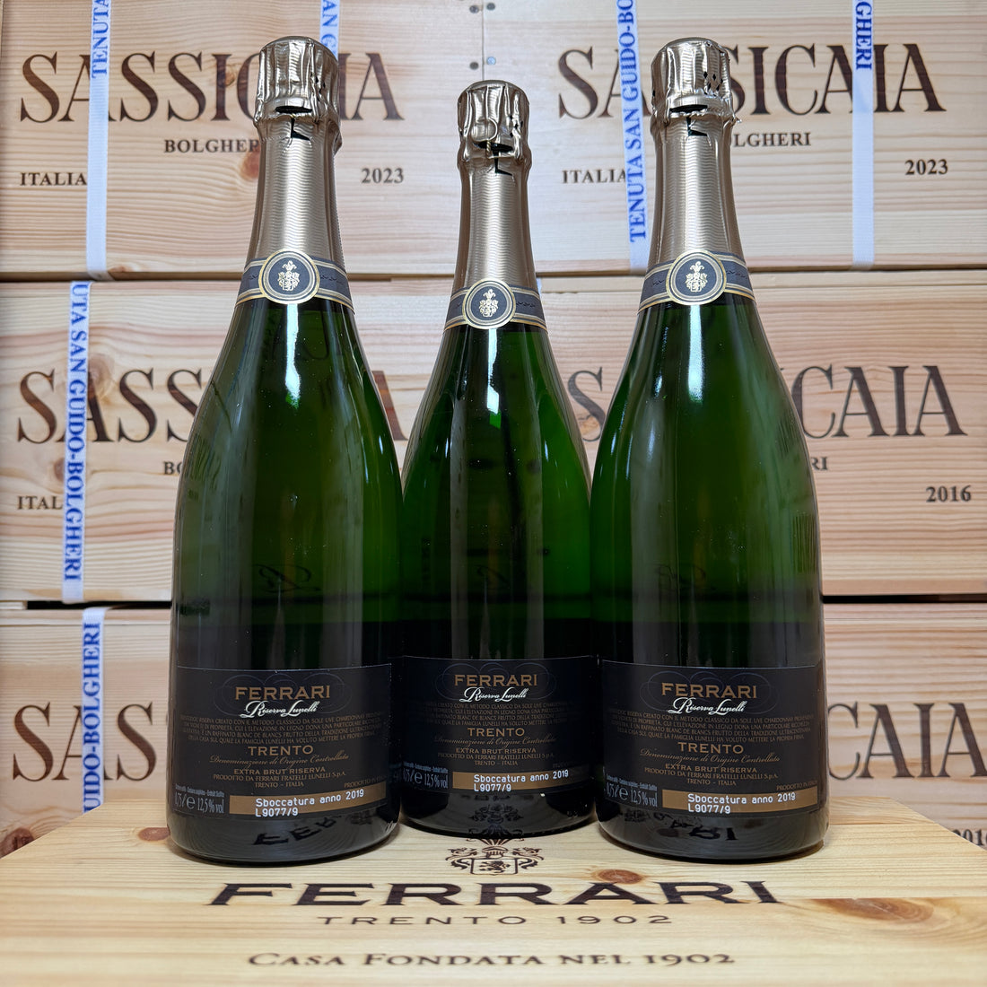 Ferrari Riserva Lunelli 2009 - Cassa Legno 3 Bottiglie