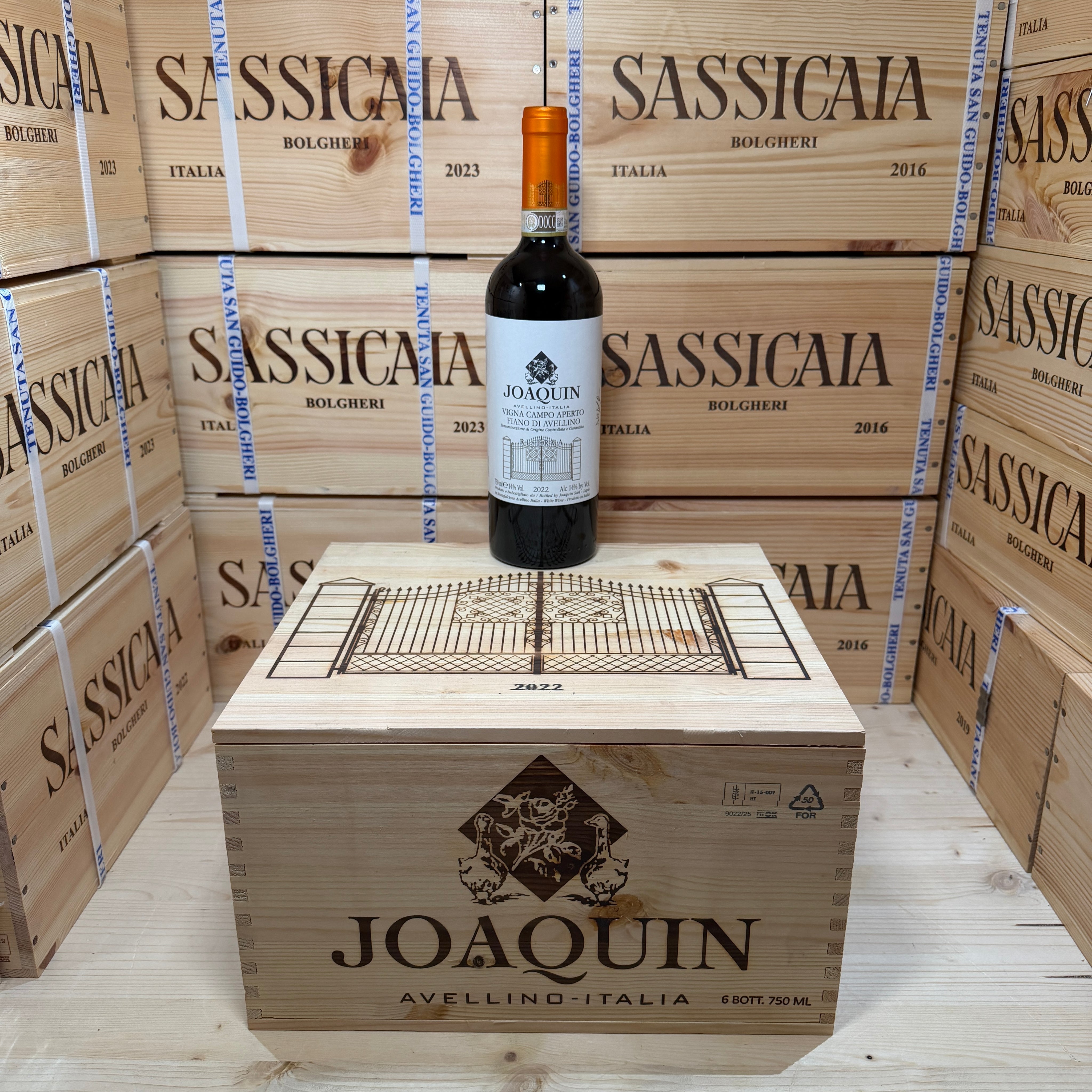 Fiano di Avellino Vigna Campo Aperto 2022 Joaquin - Cassa Legno 6 Bottiglie