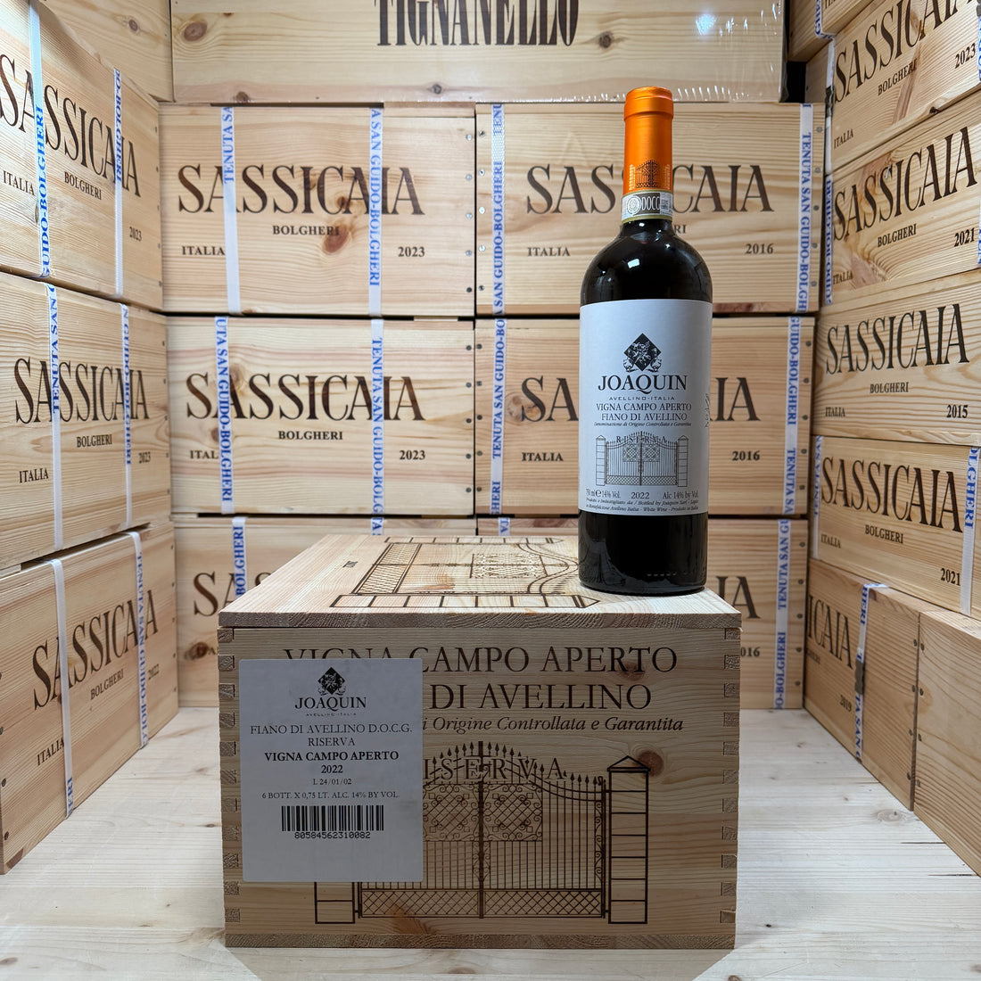 Fiano di Avellino Vigna Campo Aperto 2022 Joaquin - Cassa Legno 6 Bottiglie