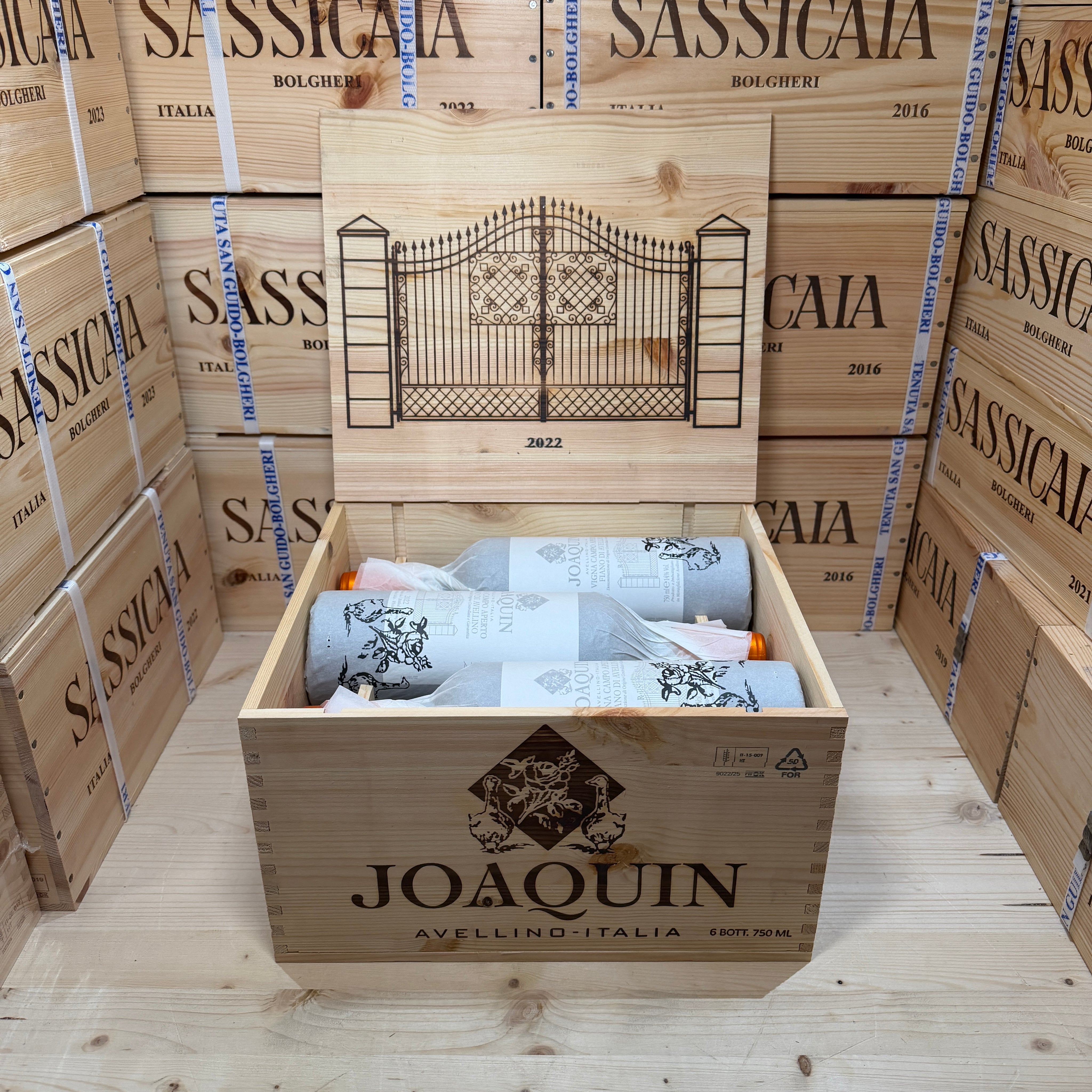 Fiano di Avellino Vigna Campo Aperto 2022 Joaquin - Cassa Legno 6 Bottiglie