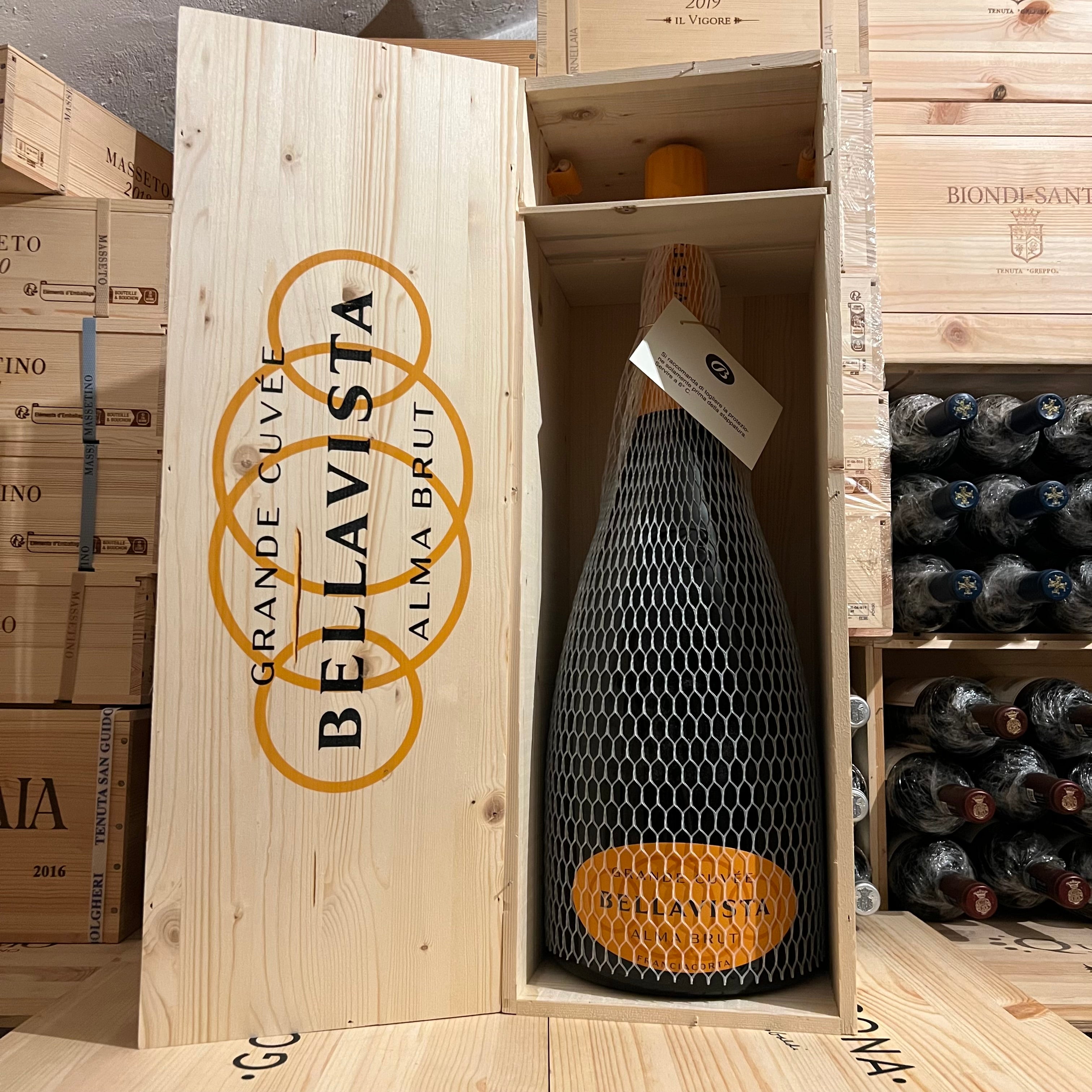 Franciacorta Bellavista Grande Cuvee Alma Brut Mathusalem - in Cassa Legno