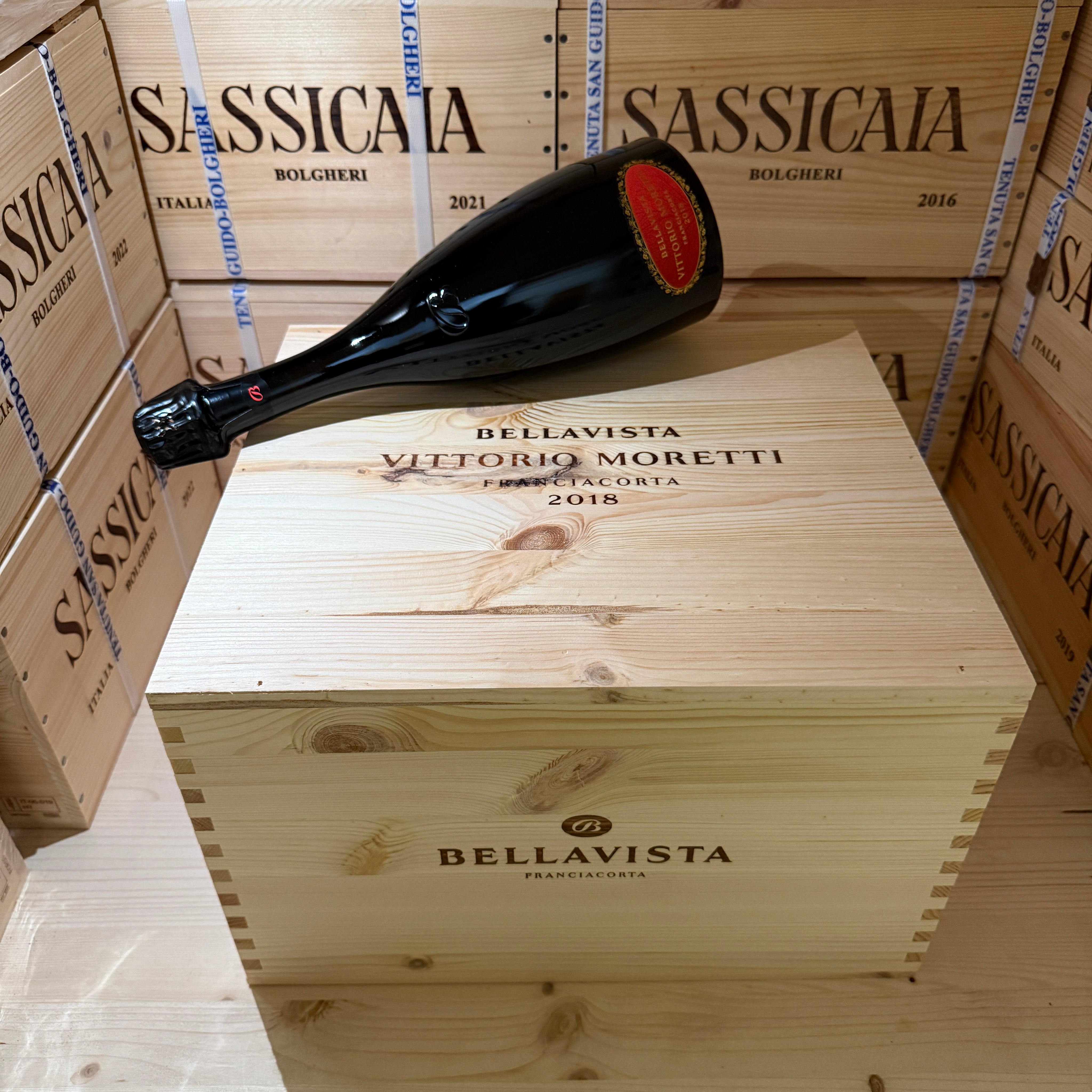 Franciacorta Bellavista Vittorio Moretti 2018 - Cassa Legno 6 Bottiglie