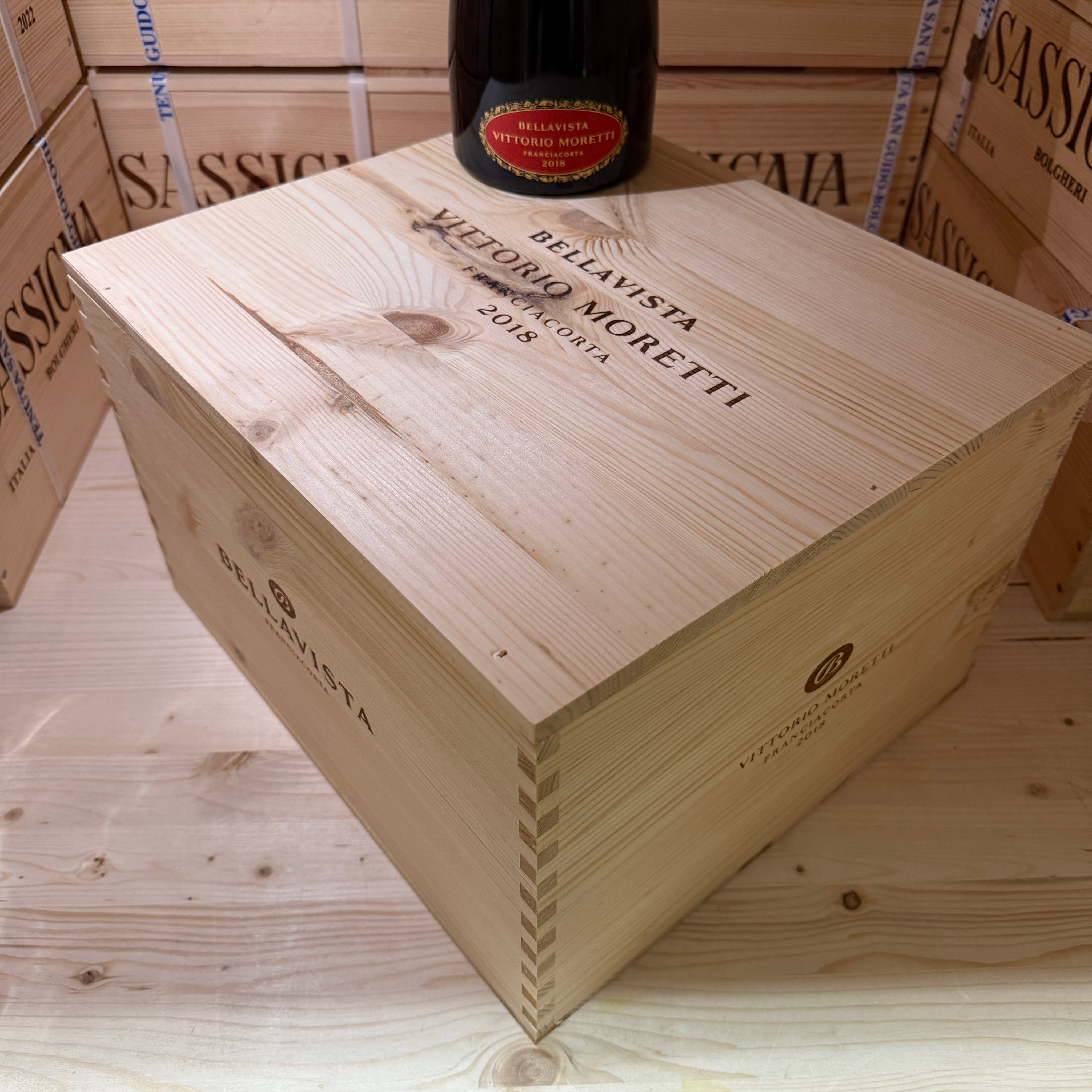 Franciacorta Bellavista Vittorio Moretti 2018 - Cassa Legno 6 Bottiglie