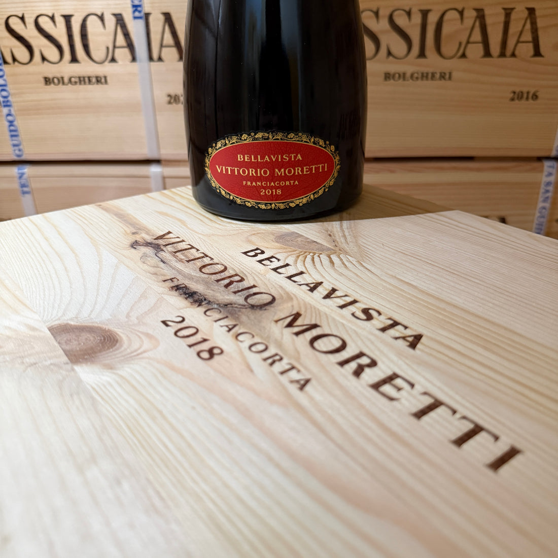 Franciacorta Bellavista Vittorio Moretti 2018 - Cassa Legno 6 Bottiglie