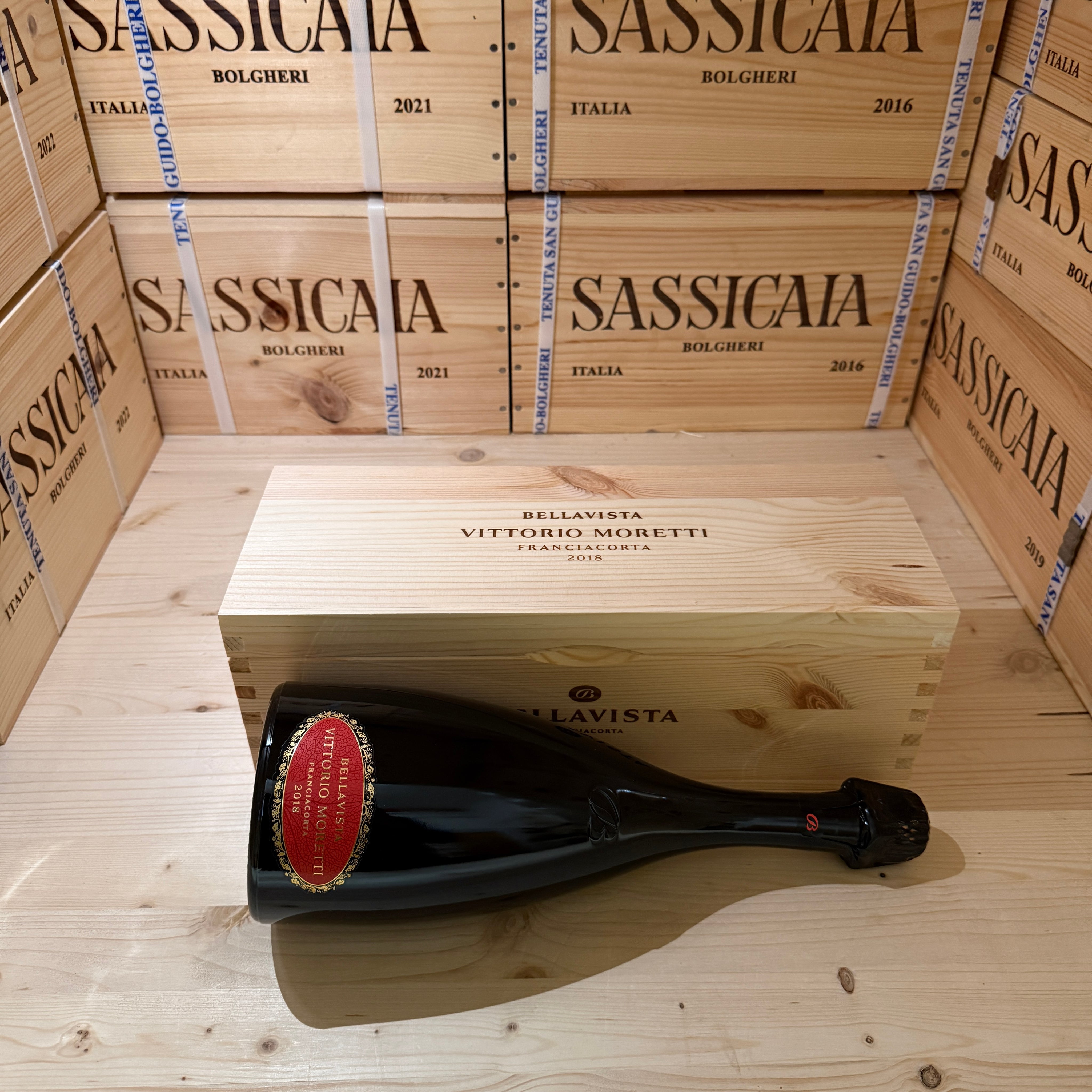 Franciacorta Bellavista Vittorio Moretti 2018 in Cassa Legno
