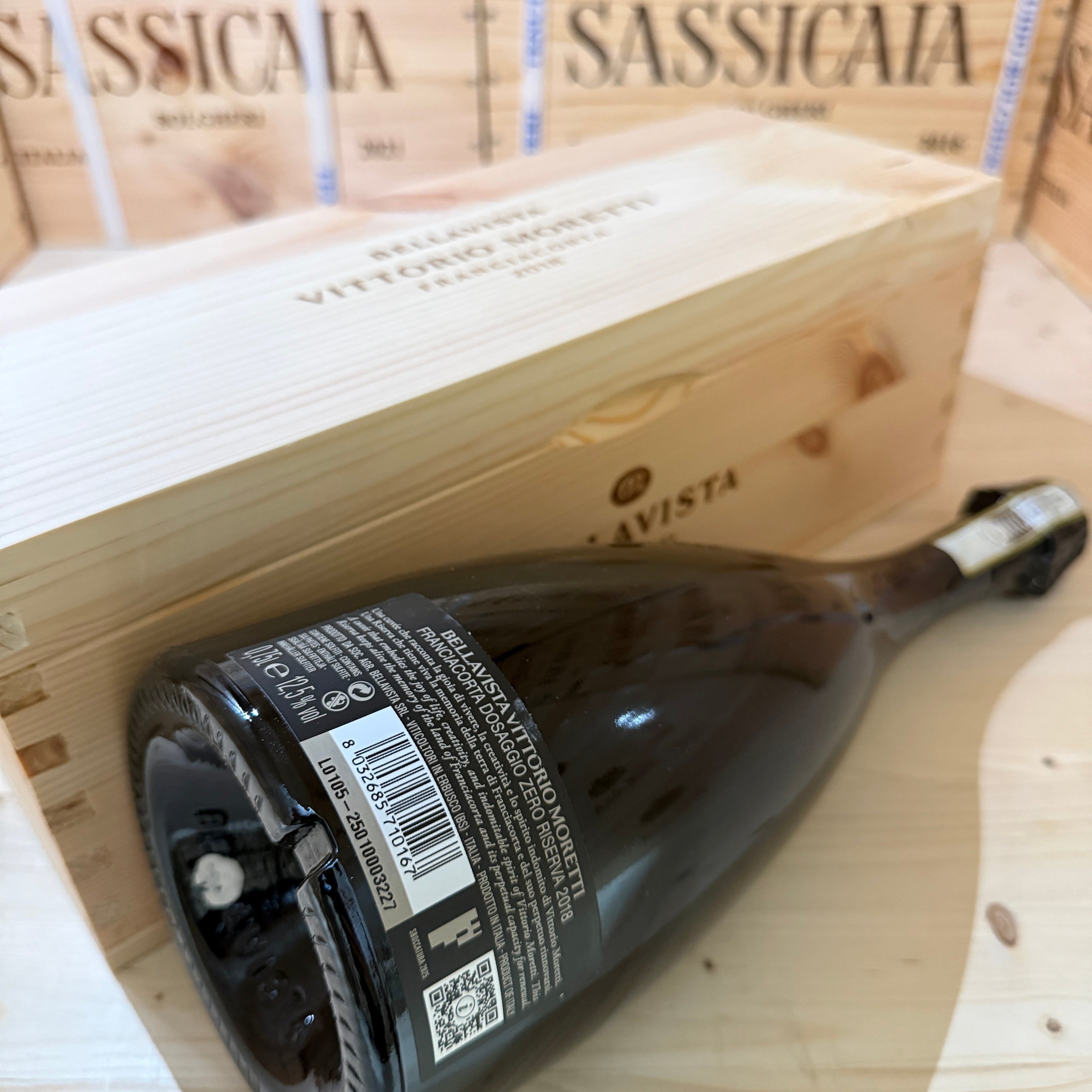 Franciacorta Bellavista Vittorio Moretti 2018 in Cassa Legno
