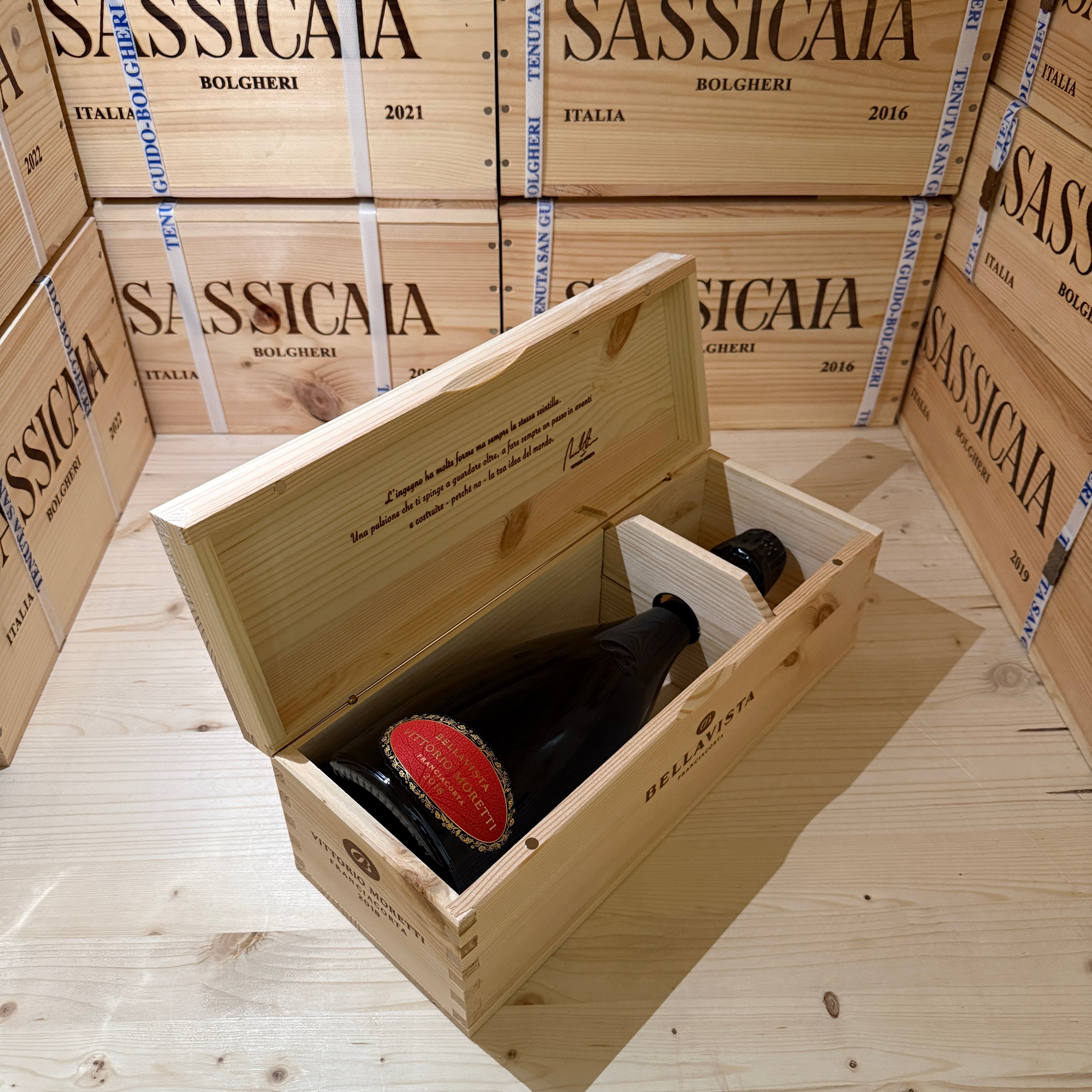 Franciacorta Bellavista Vittorio Moretti 2018 in Cassa Legno