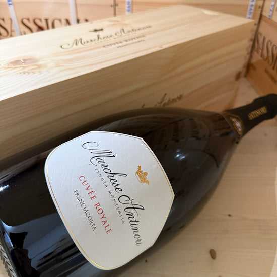Franciacorta Cuvee Royale Jeroboam Tenuta Montenisa Marchesi Antinori - in Cassa Legno