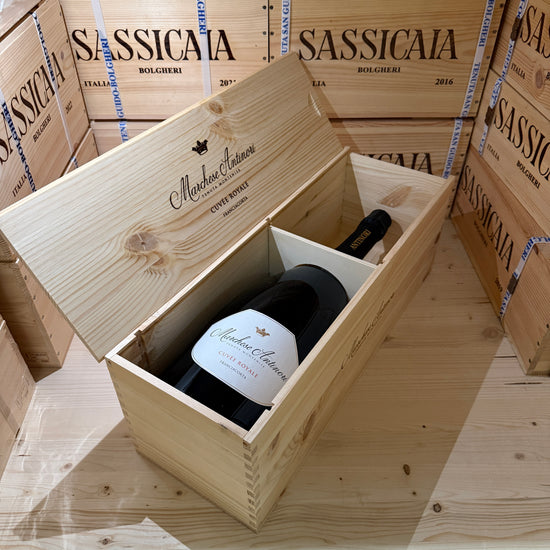Franciacorta Cuvee Royale Jeroboam Tenuta Montenisa Marchesi Antinori - in Cassa Legno