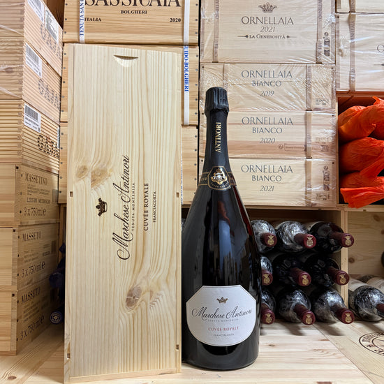 Franciacorta Cuvee Royale Jeroboam Tenuta Montenisa Marchesi Antinori - in Cassa Legno