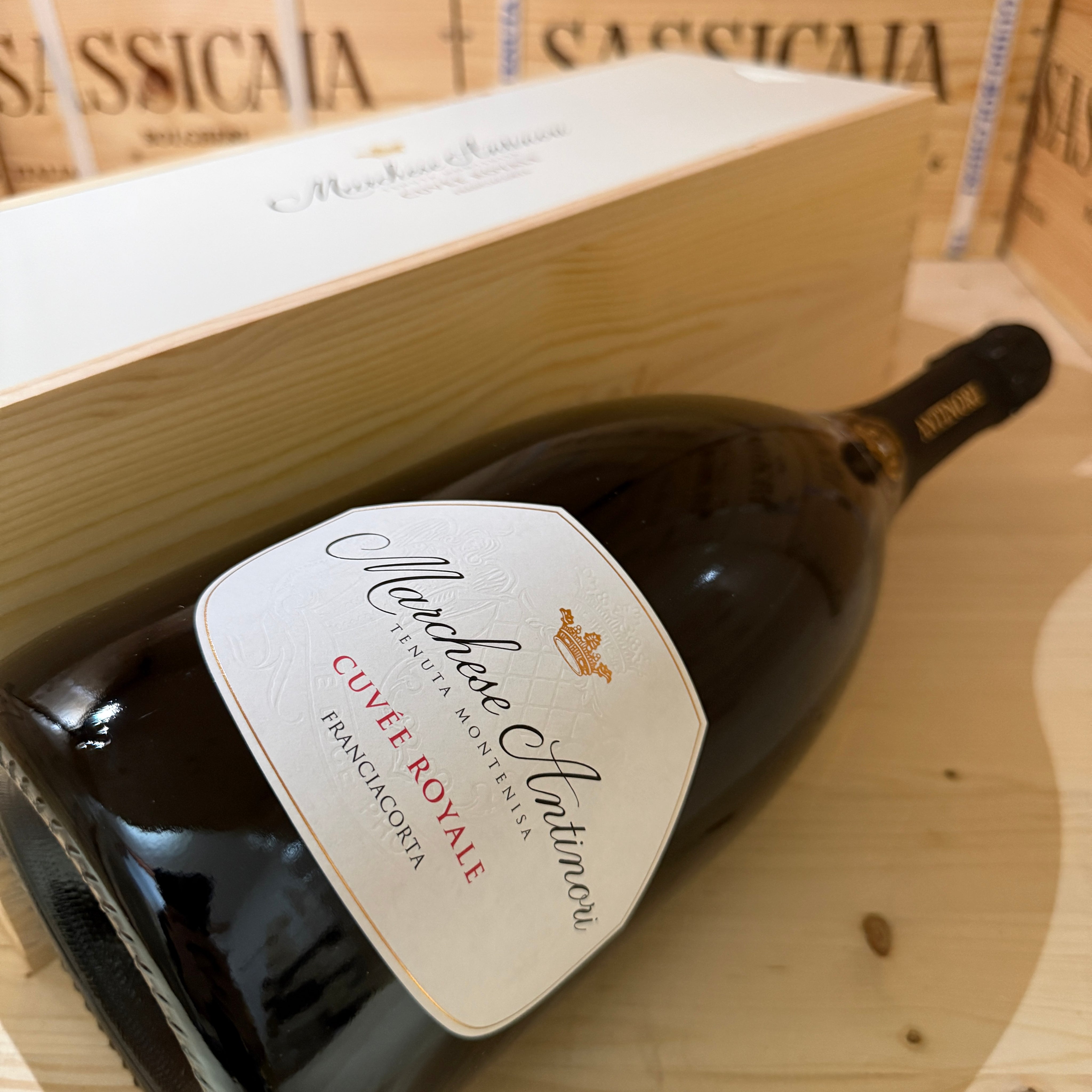 Franciacorta Cuvee Royale Magnum Tenuta Montenisa Marchesi Antinori - in Cassa Legno