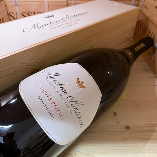 Franciacorta Cuvee Royale Mathusalem Tenuta Montenisa Marchesi Antinori - in Cassa Legno