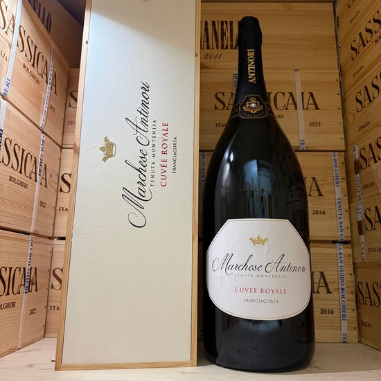 Franciacorta Cuvee Royale Mathusalem Tenuta Montenisa Marchesi Antinori - in Cassa Legno
