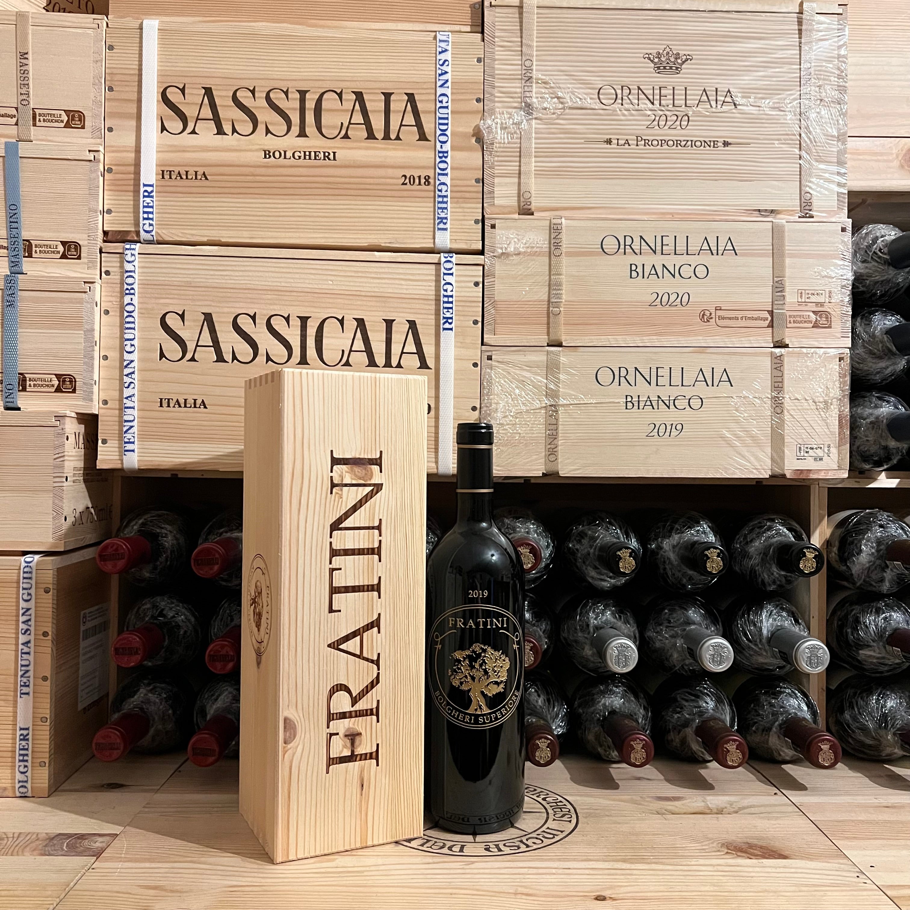 Fratini 2019 Tenuta Hortense Bolgheri Superiore DOC in Cassa Legno