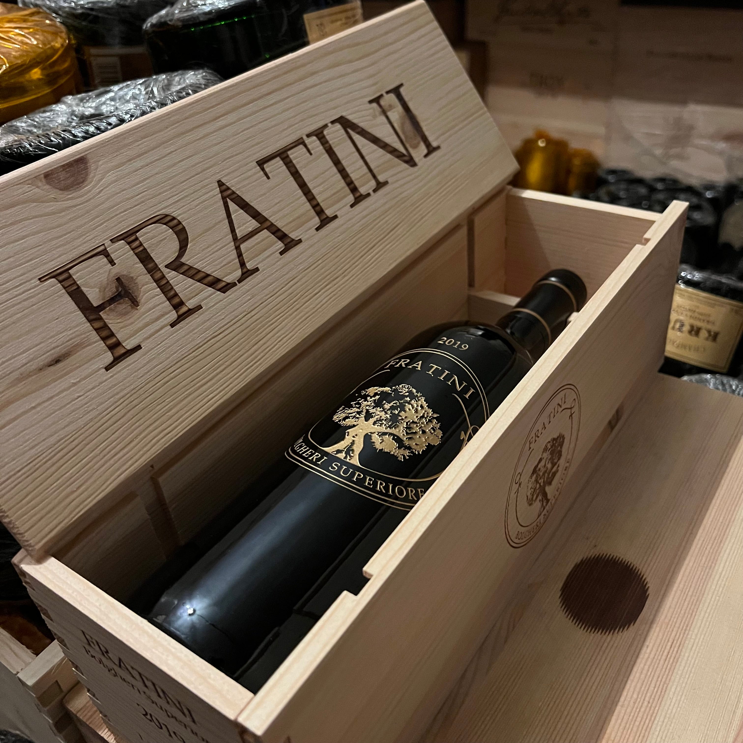Fratini 2019 Tenuta Hortense Bolgheri Superiore DOC in Cassa Legno