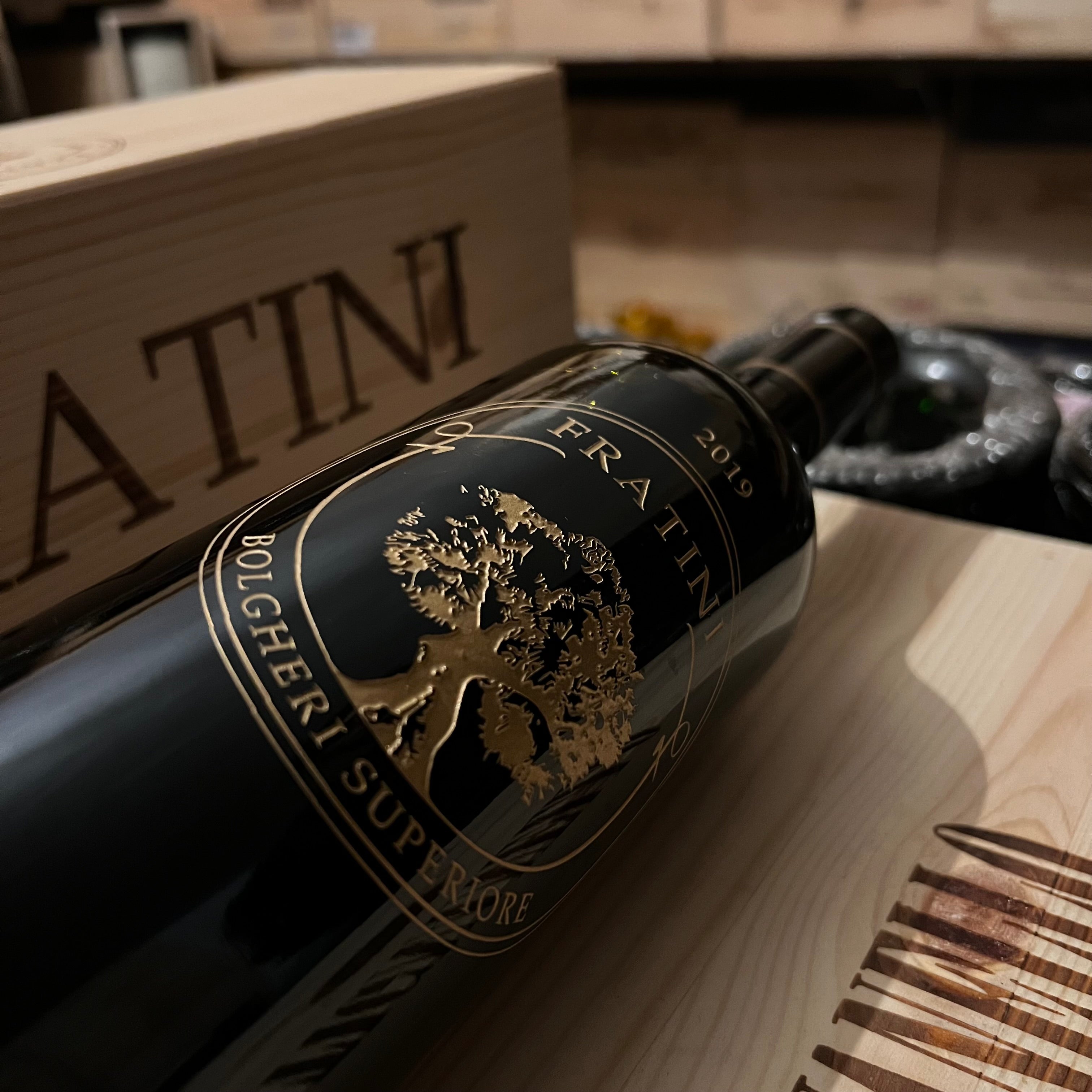 Fratini 2019 Tenuta Hortense Bolgheri Superiore DOC in Cassa Legno
