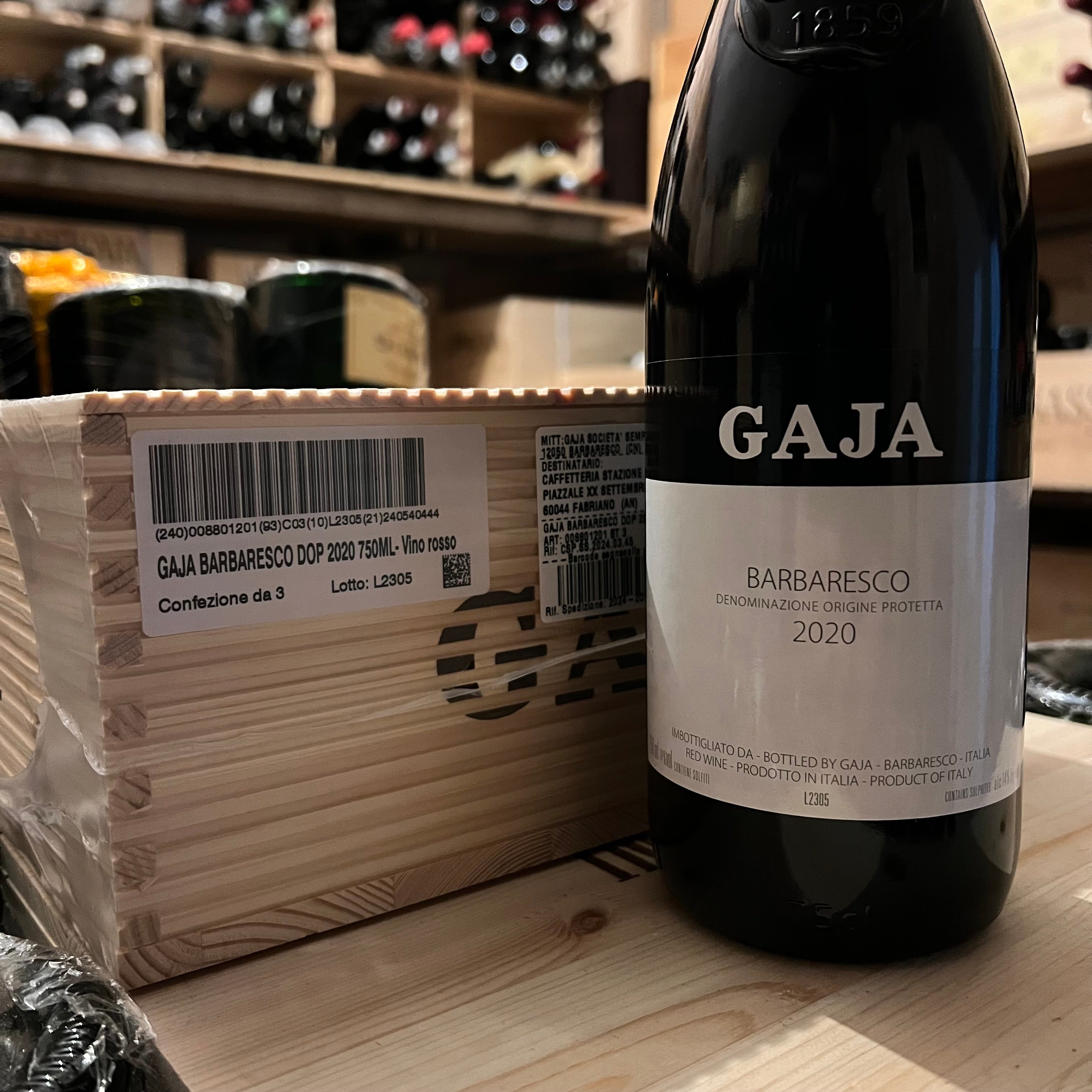 Gaja Barbaresco DOP 2020 - Cassa Legno 3 Bottiglie
