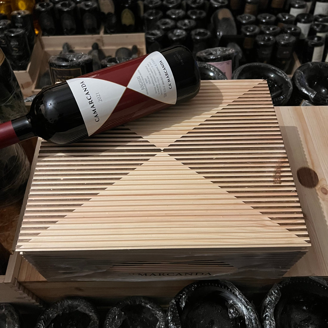 Gaja Camarcanda 2021 Bolgheri Rosso DOC Ca' Marcanda - Cassa Legno 3 Bottiglie