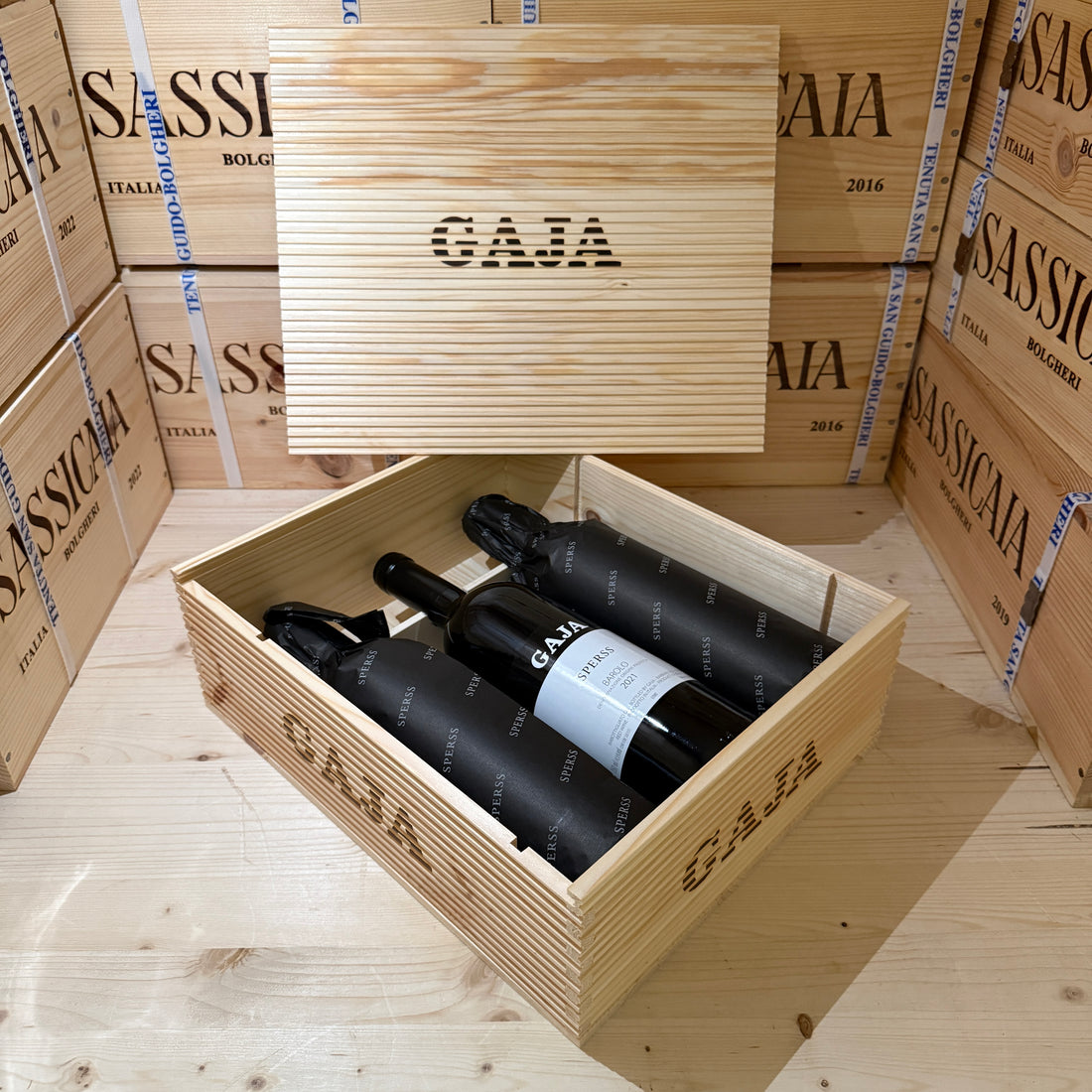 Gaja Sperss Barolo DOP 2021 - Cassa Legno 3 Bottiglie