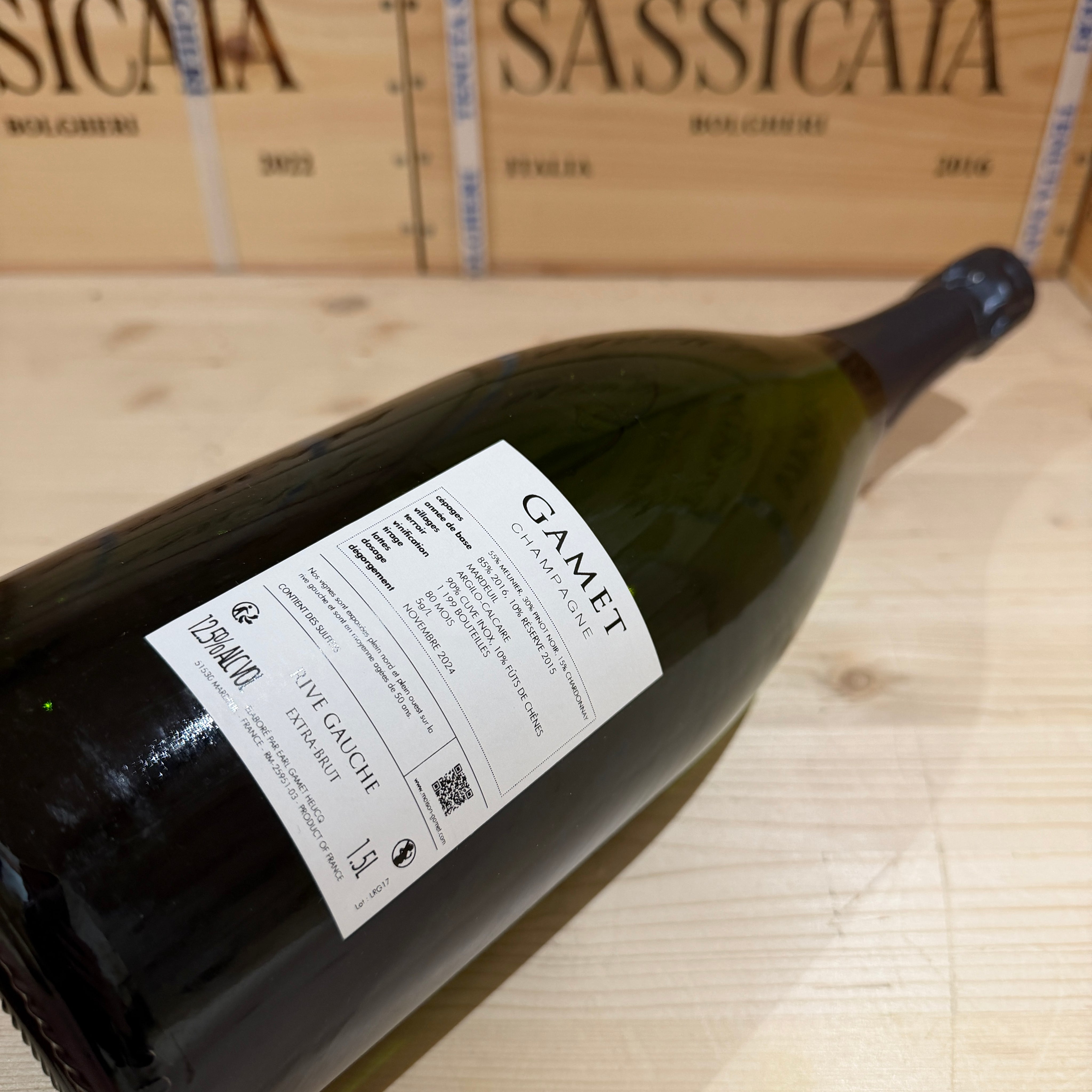 Champagne Gamet Rive Gauche Magnum V16