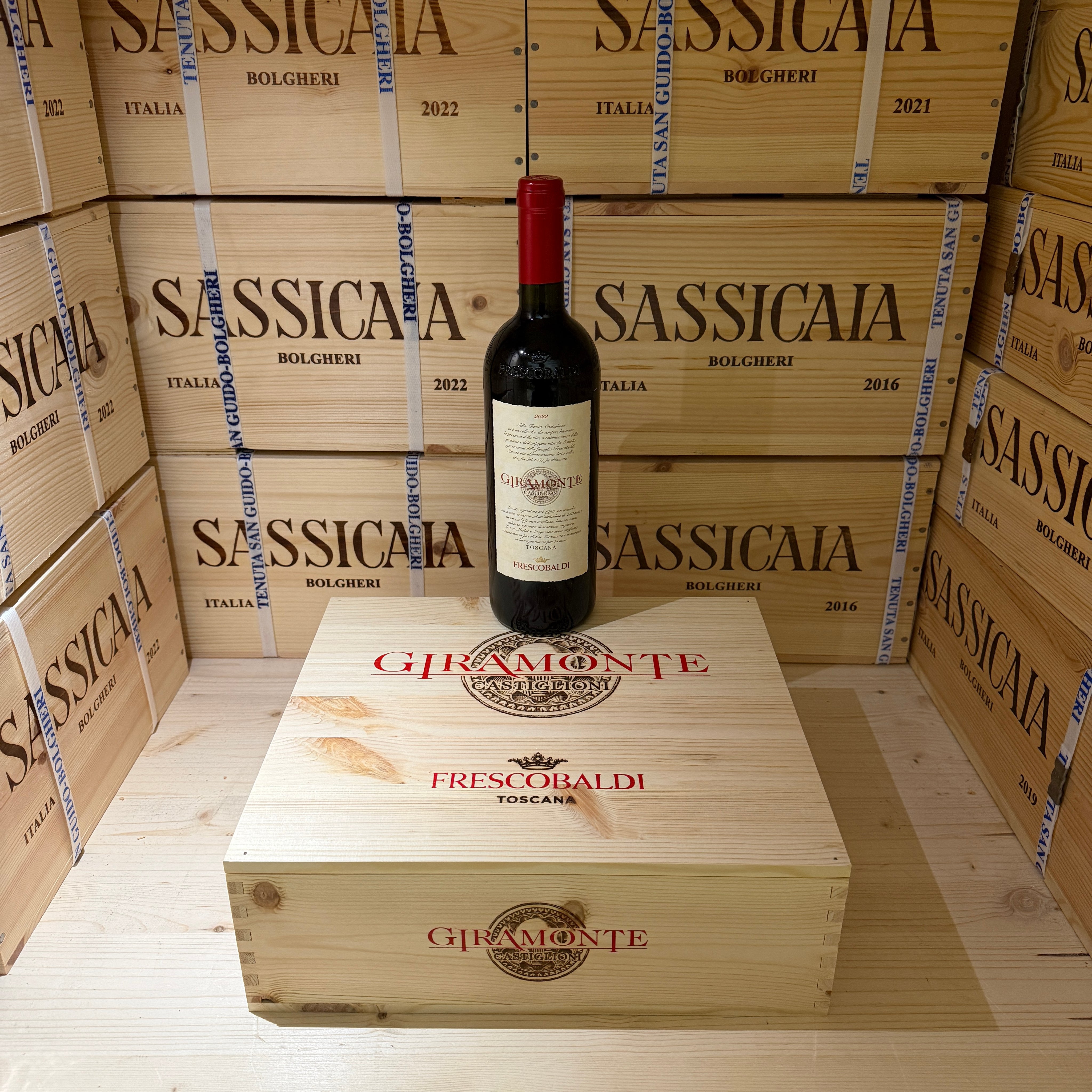 Giramonte 2022 Toscana IGT Tenuta di Castiglioni Marchesi Frescobaldi - Cassa Legno 3 Bottiglie