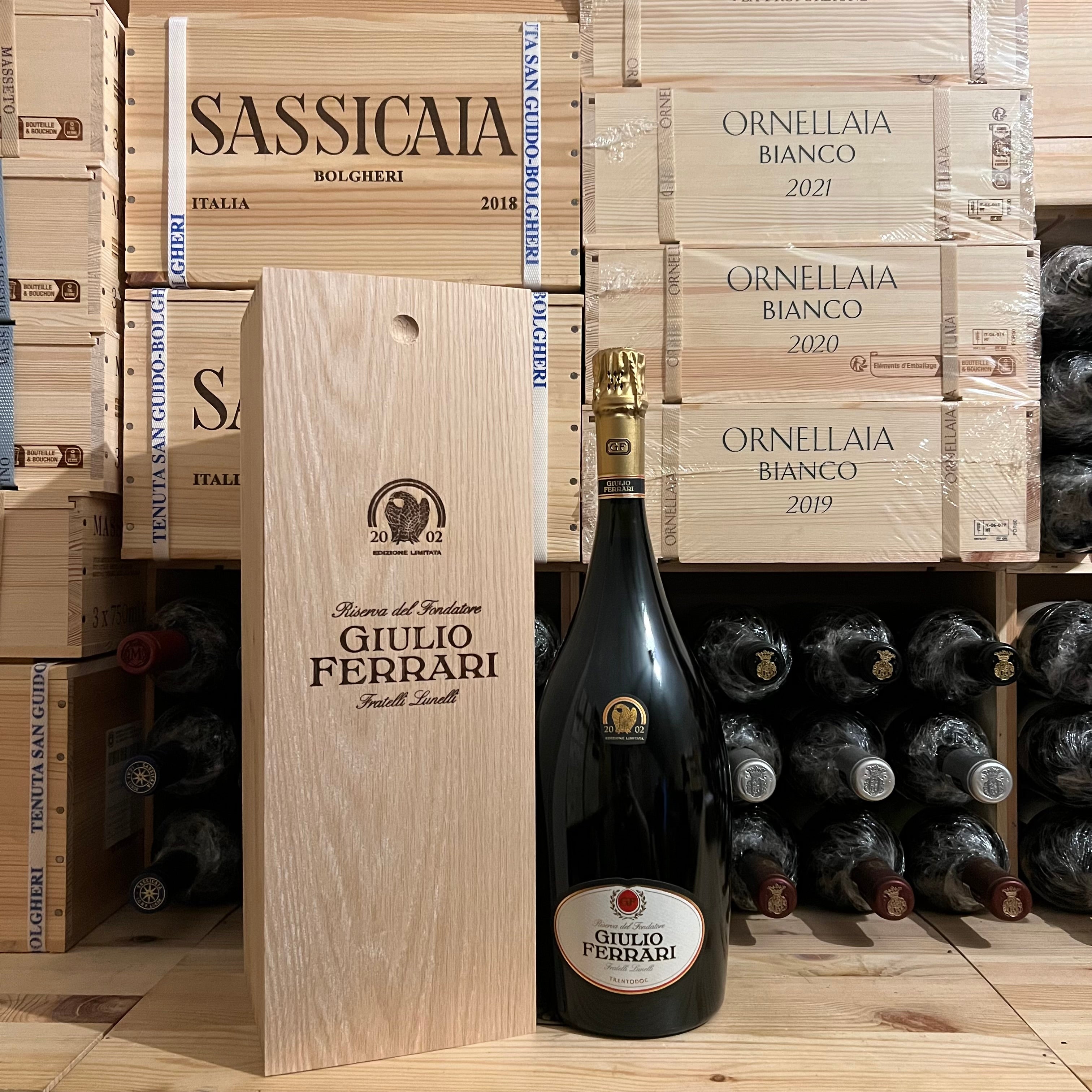 Giulio Ferrari 2002 Riserva Del Fondatore Magnum Edizione Limitata - in Cassa Legno
